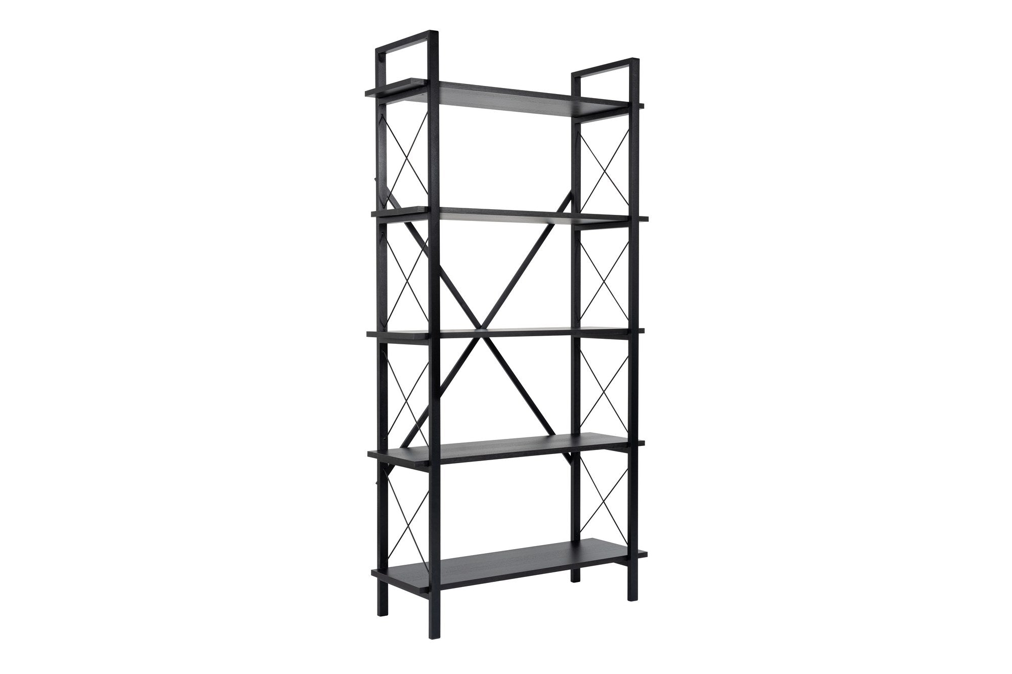 Polica za knjige Elysian - Wood Black, Black | AG-vitahome.hr