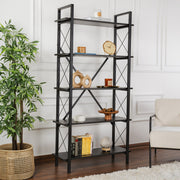 Polica za knjige Elysian - Wood Black, Black | AG-vitahome.hr
