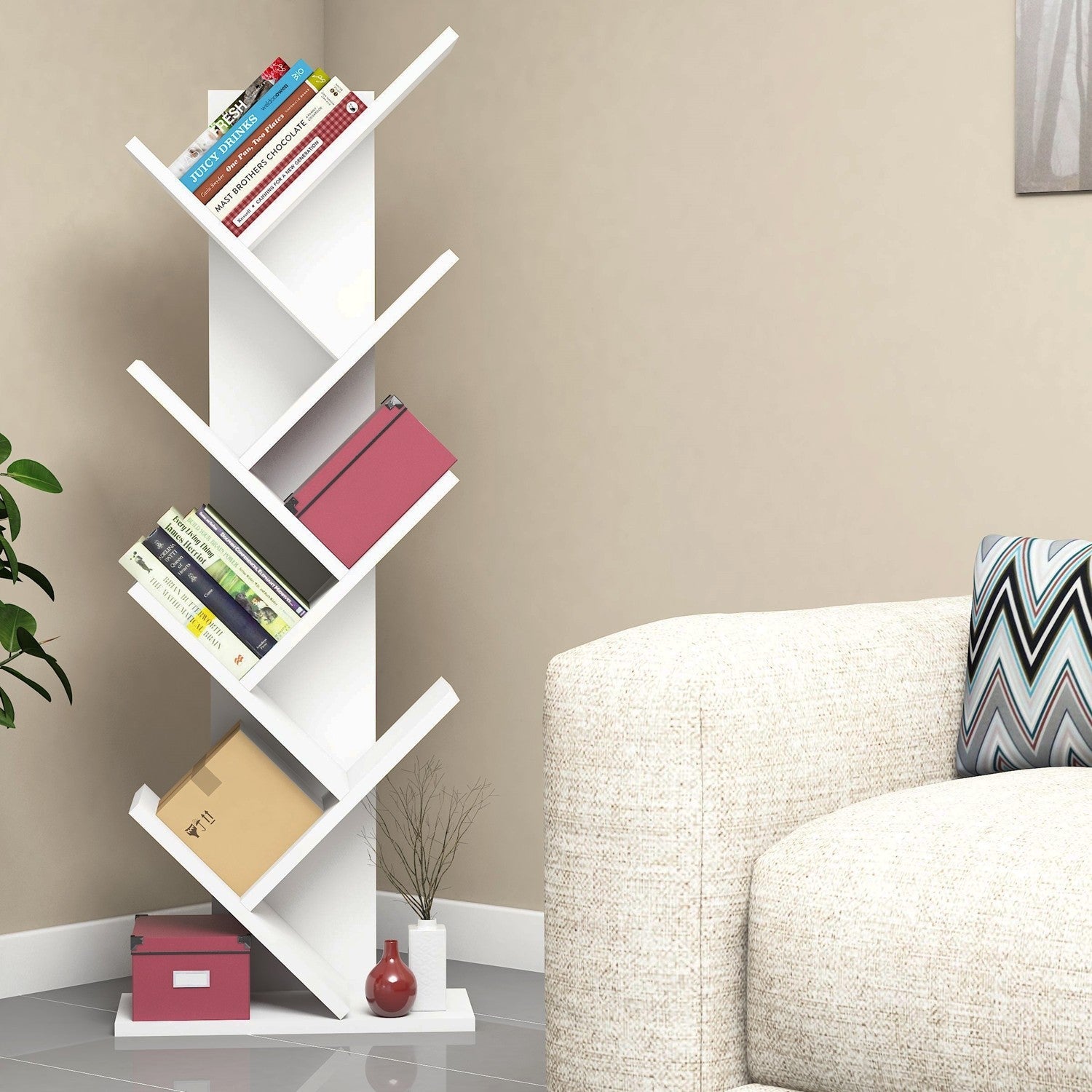 Polica za knjige Hitit - White | AG-vitahome.hr