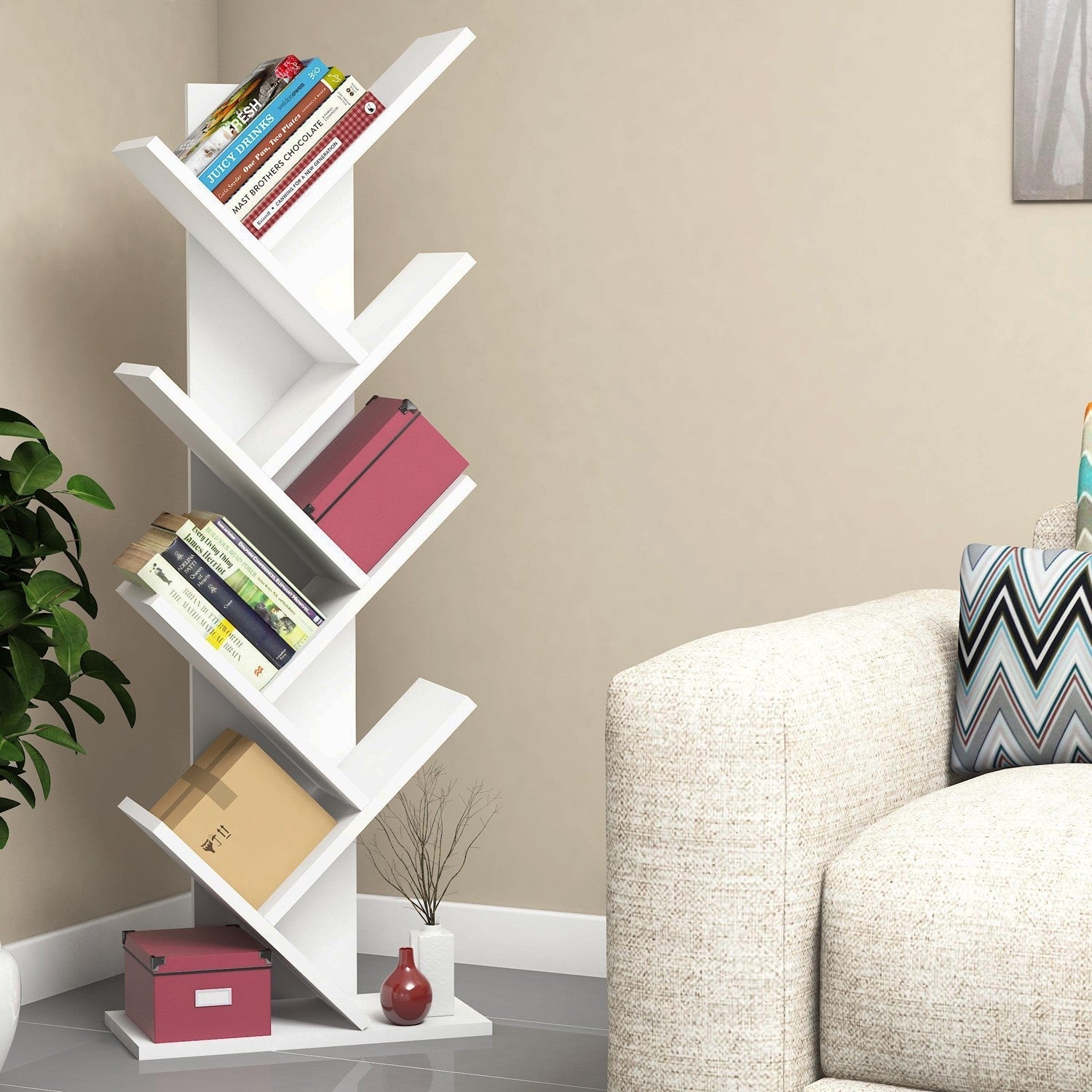 Polica za knjige Hitit - White | AG-vitahome.hr