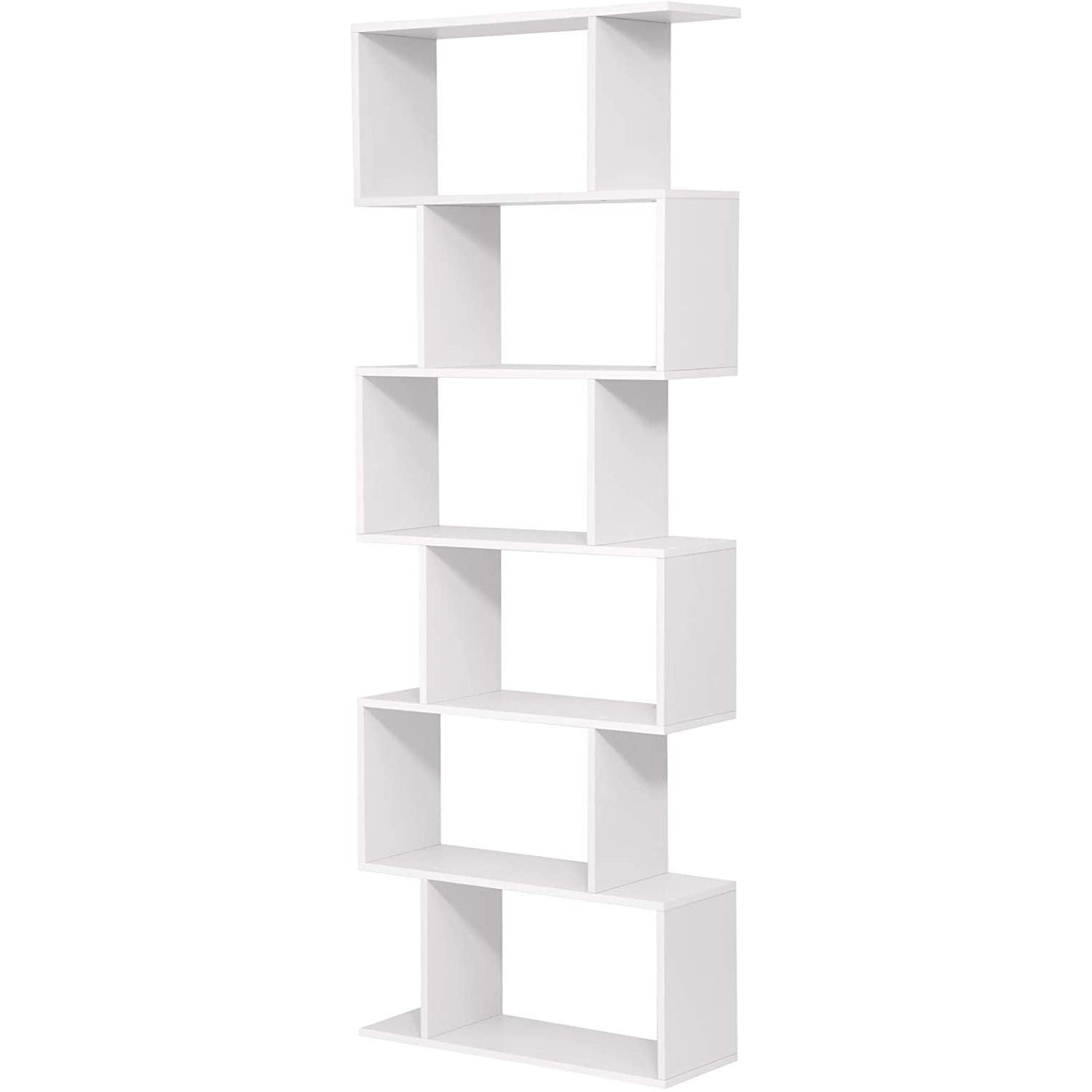 Polica za knjige, kockasta polica za izlaganje i prostorna pregrada, 70 x 24 x 190,5 cm Bijela | Vasagle-vitahome.hr