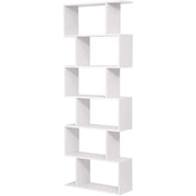 Polica za knjige, kockasta polica za izlaganje i prostorna pregrada, 70 x 24 x 190,5 cm Bijela | Vasagle-vitahome.hr