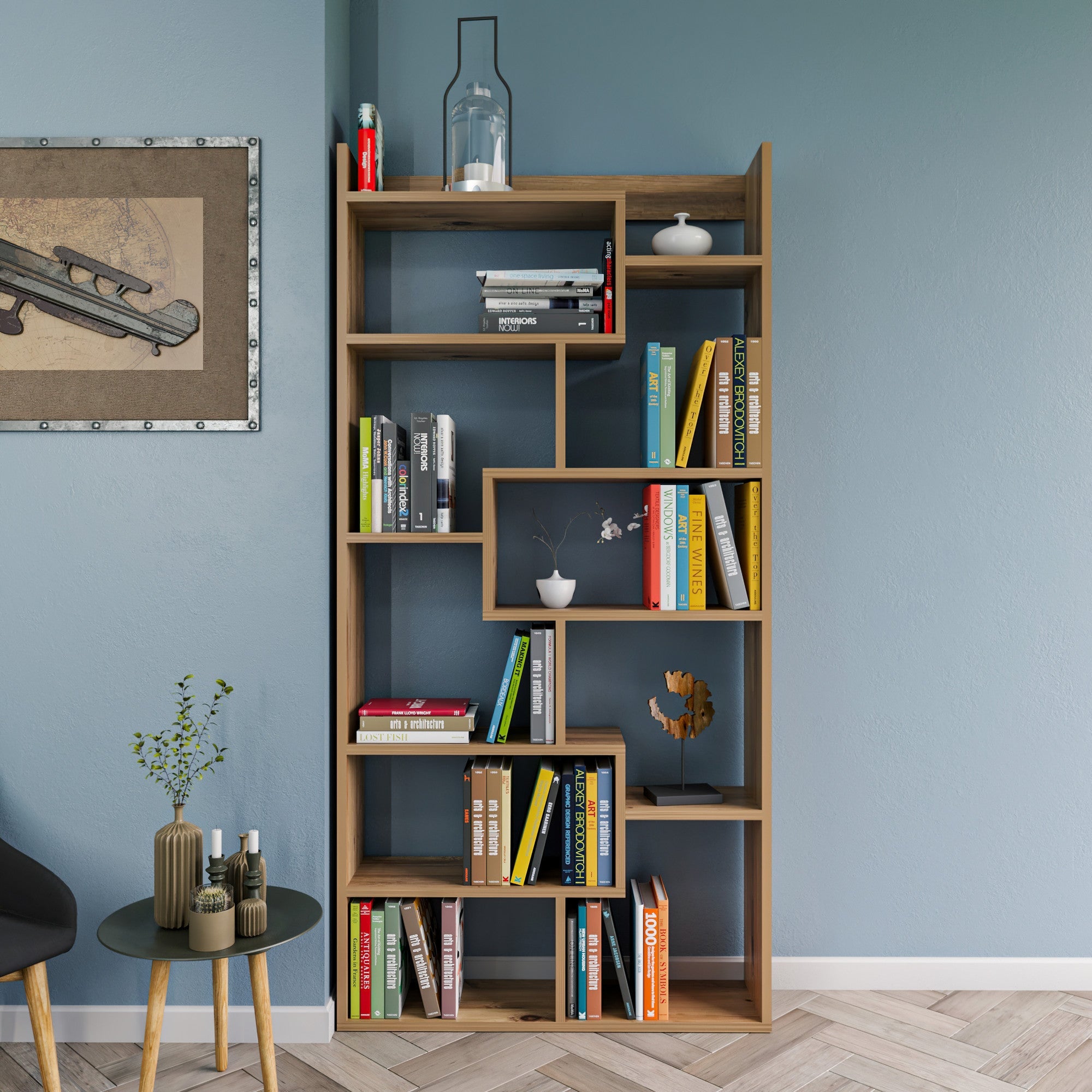 Polica za knjige Kuttap - Pine | AG-vitahome.hr
