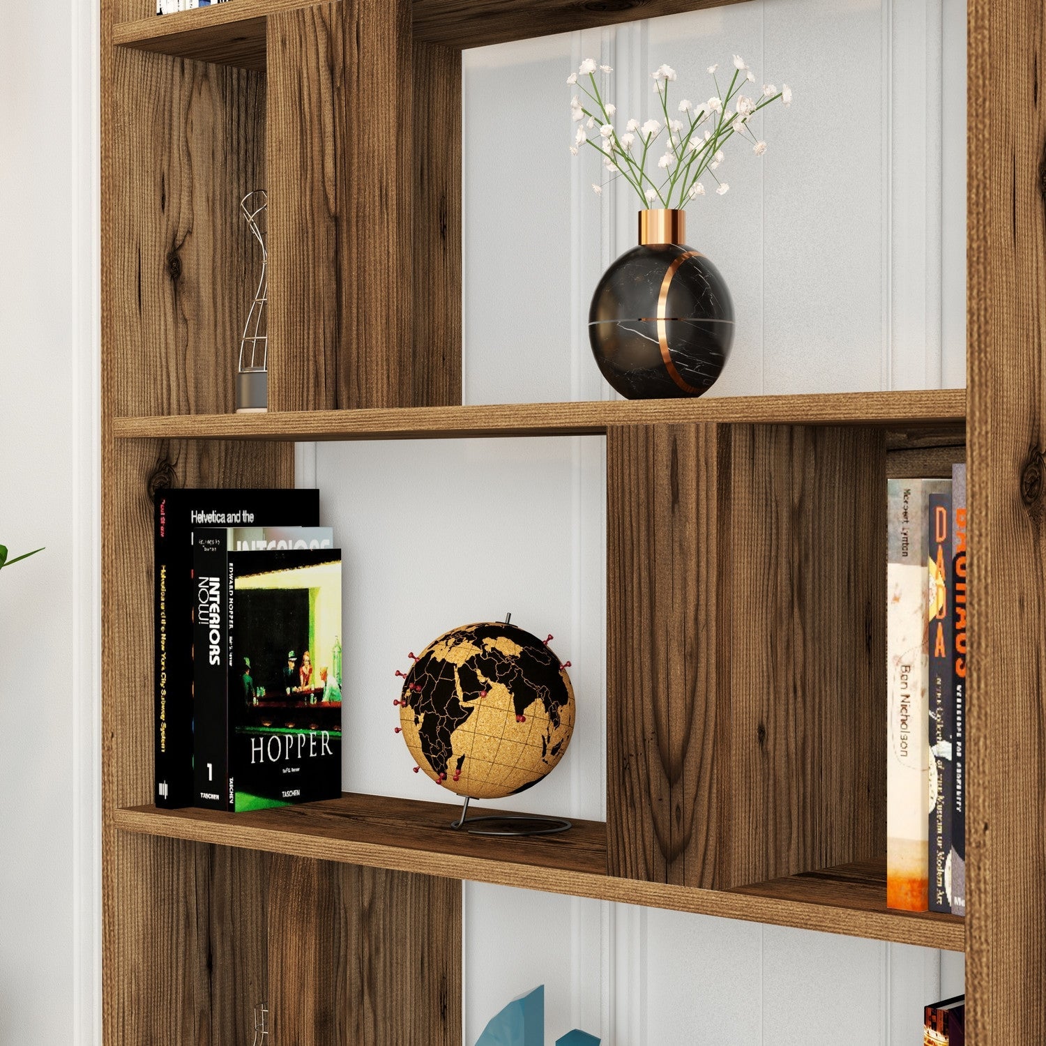 Polica za knjige Lima - Walnut | AG-vitahome.hr