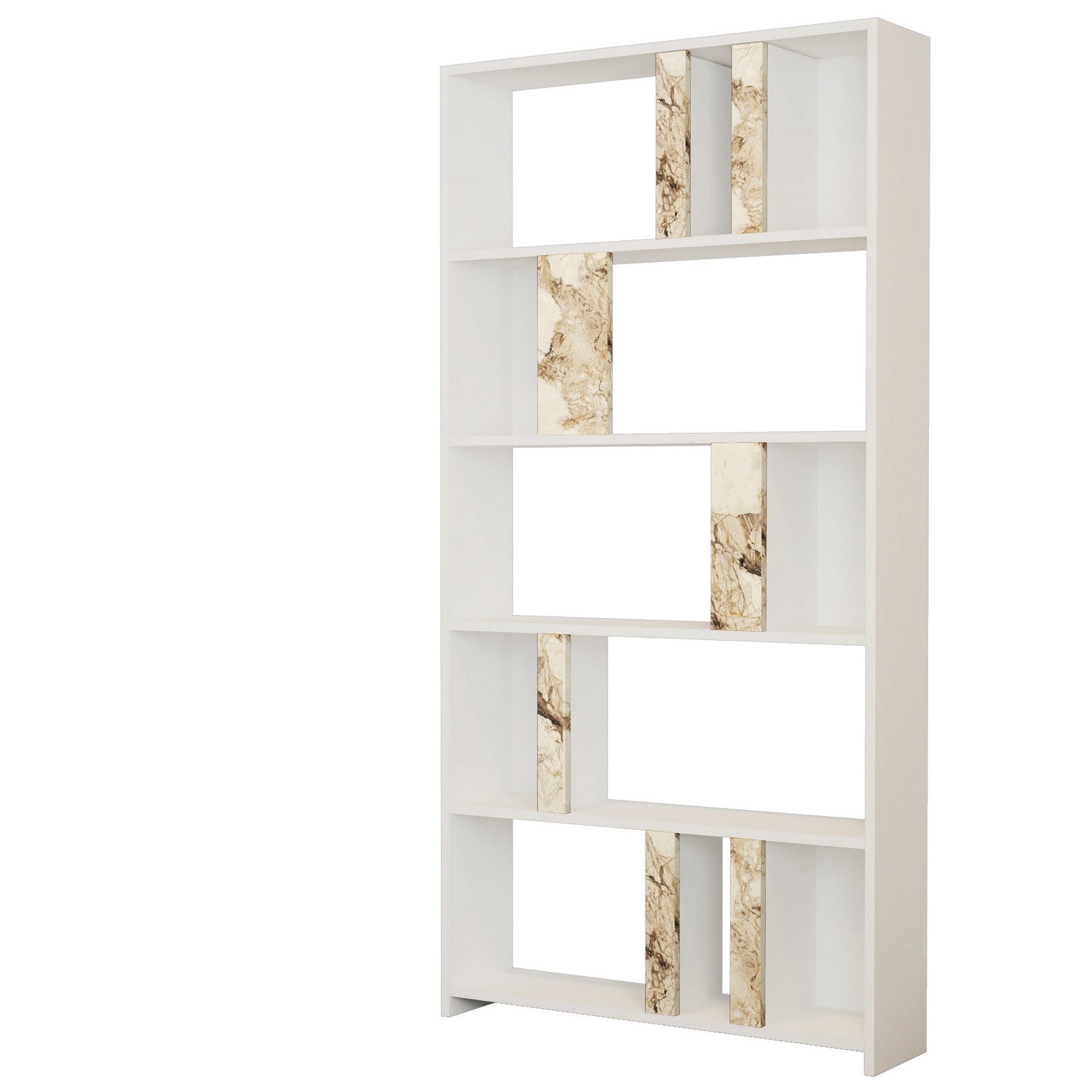 Polica za knjige Lima - White Marble | AG-vitahome.hr