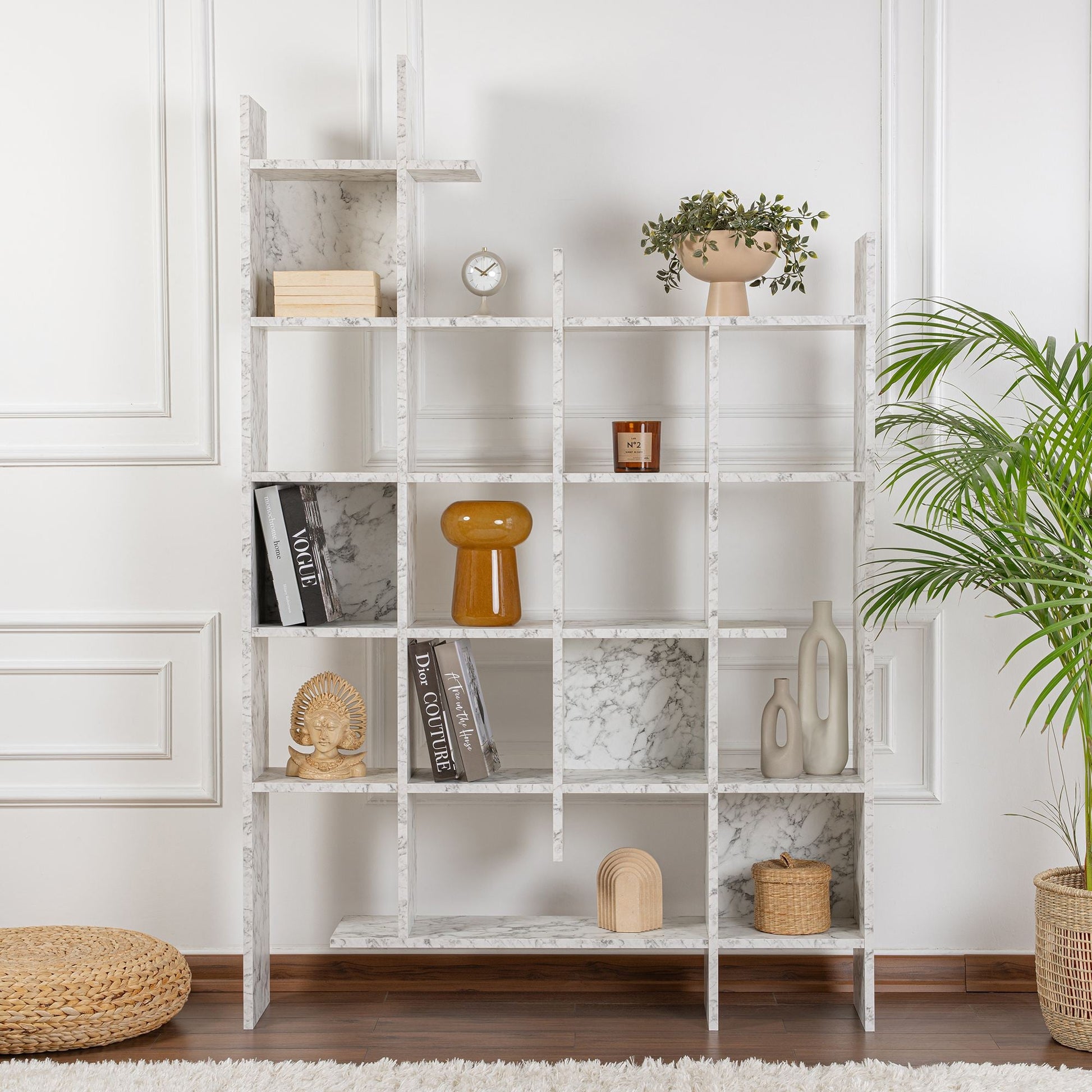 Polica za knjige Manco - Carrara Marble | AG-vitahome.hr