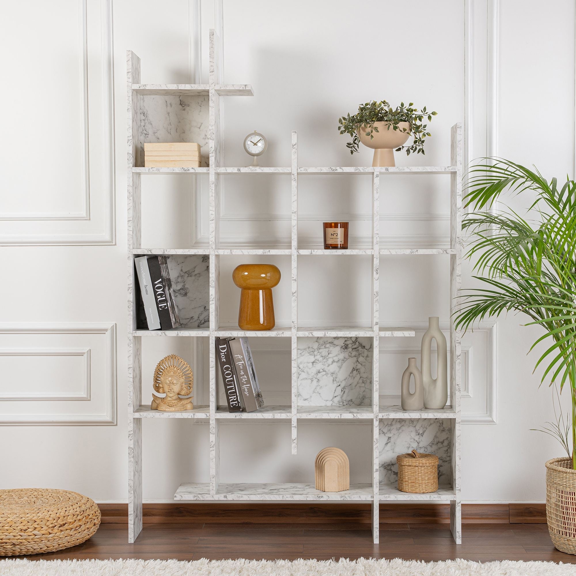 Polica za knjige Manco - Carrara Marble | AG-vitahome.hr
