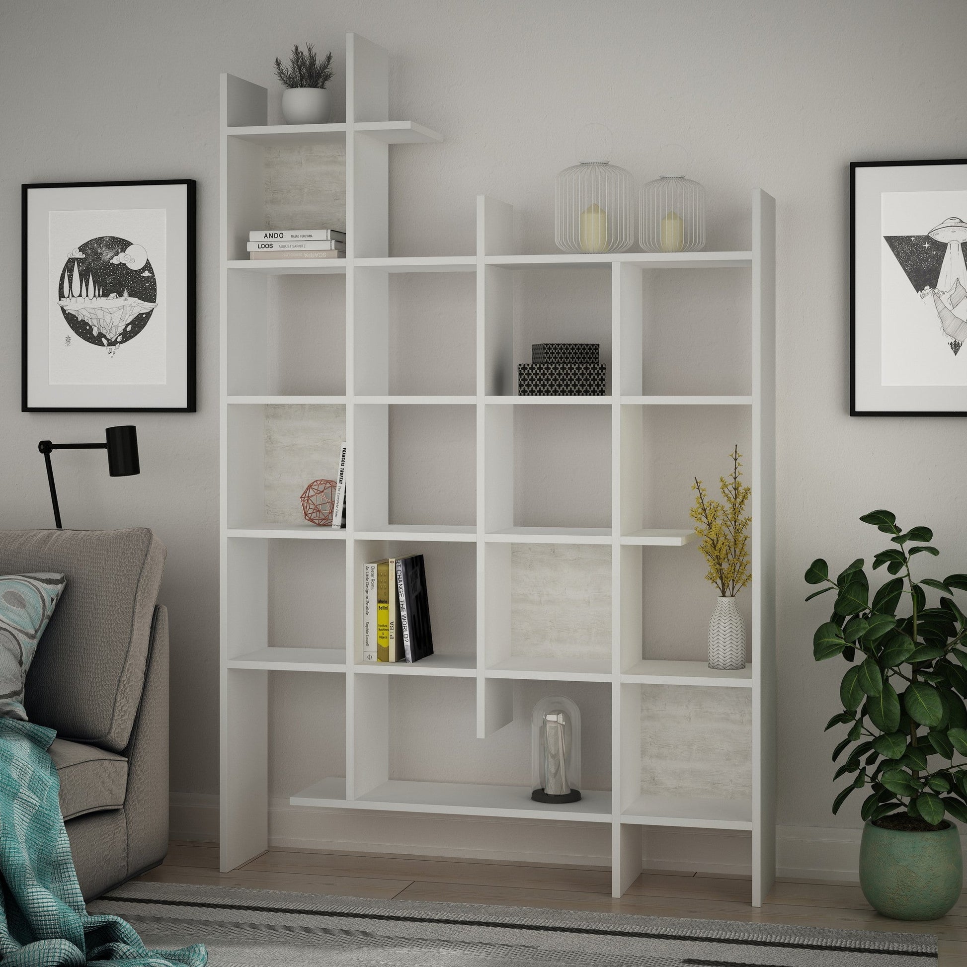 Polica za knjige Manco - White | AG-vitahome.hr