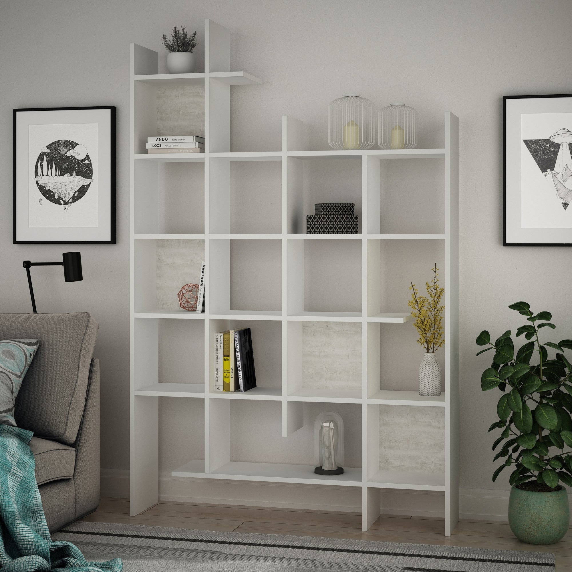 Polica za knjige Manco - White | AG-vitahome.hr