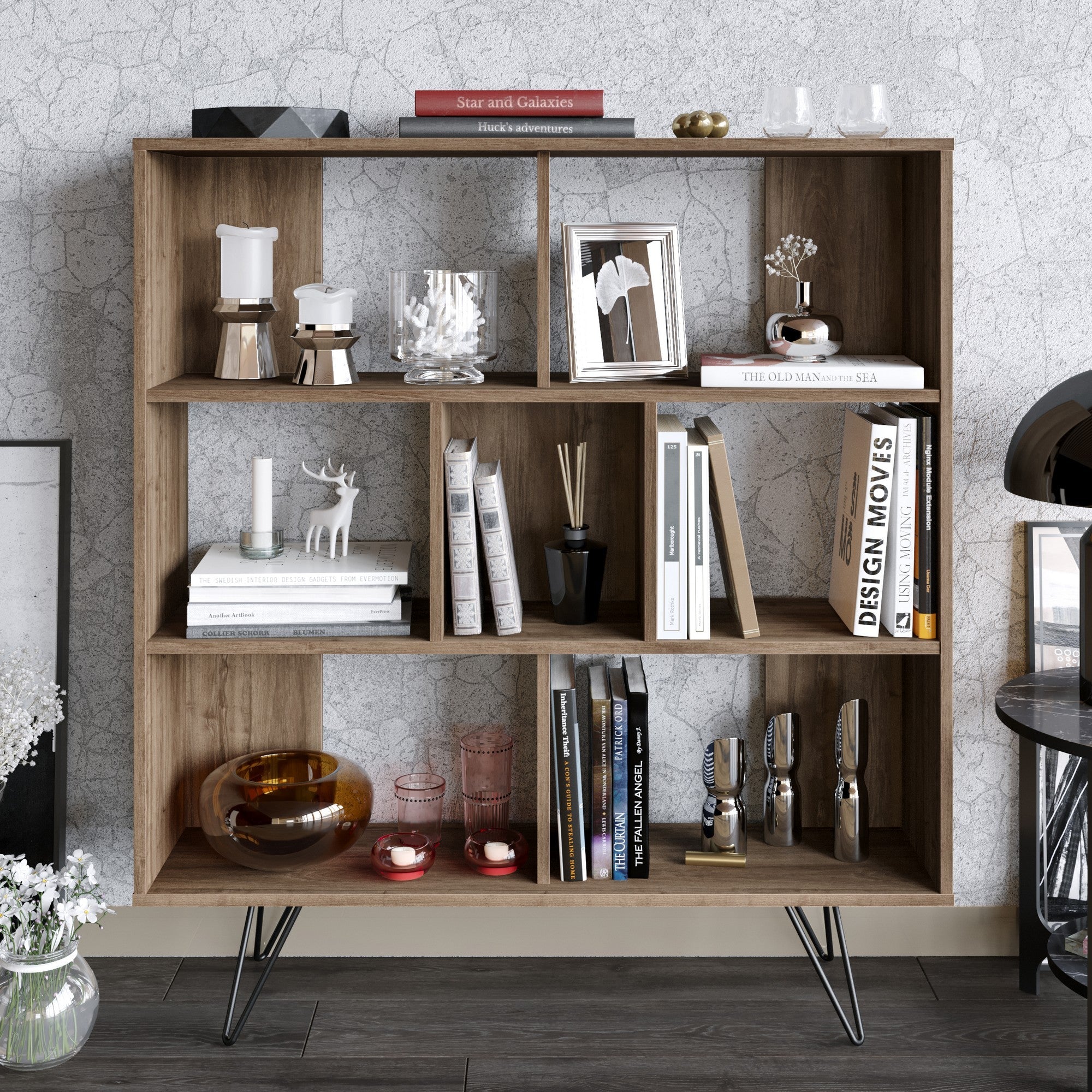 Polica za knjige Mistico - Walnut | AG-vitahome.hr