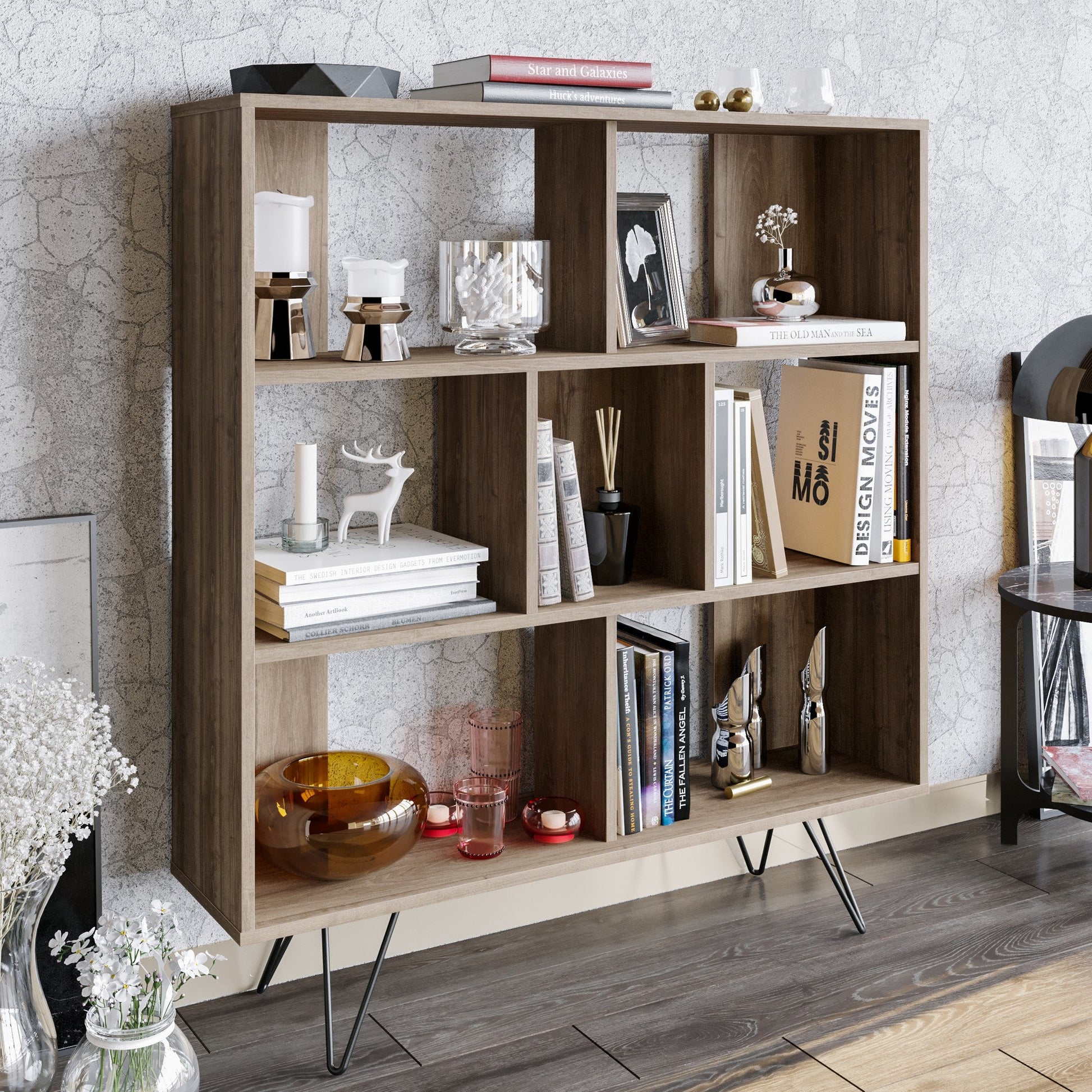 Polica za knjige Mistico - Walnut | AG-vitahome.hr