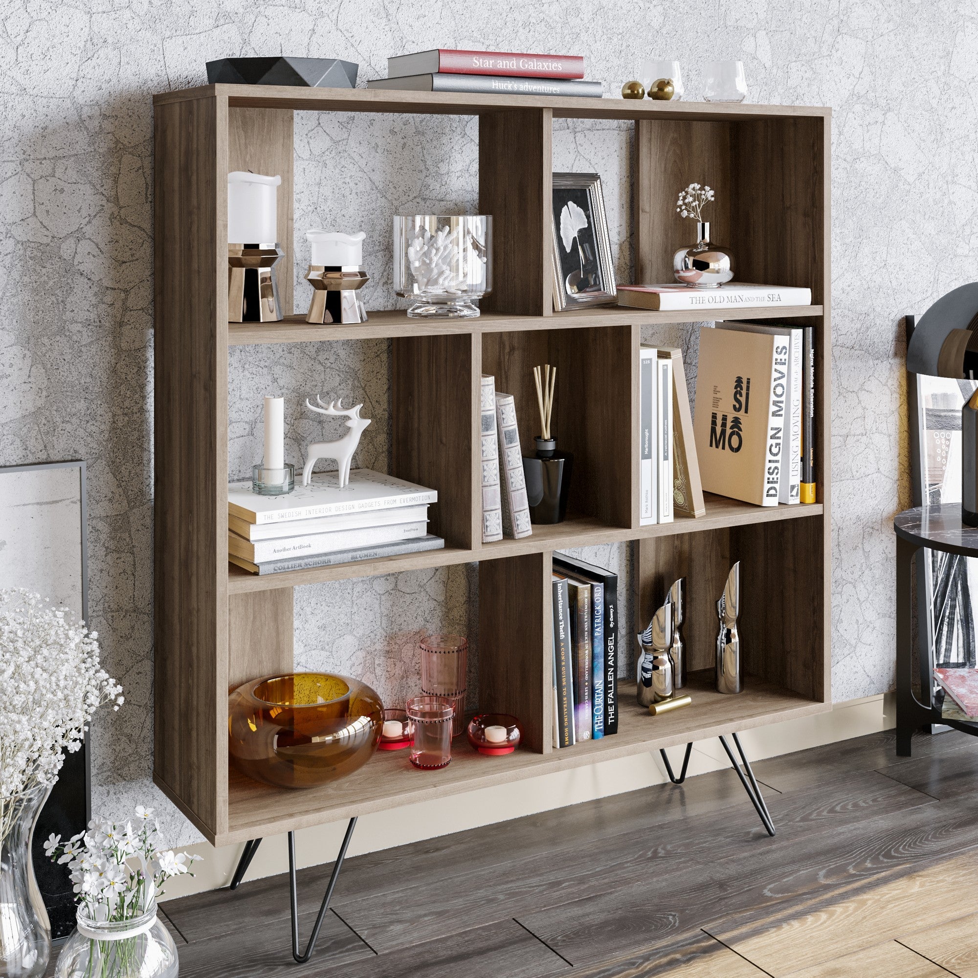 Polica za knjige Mistico - Walnut | AG-vitahome.hr