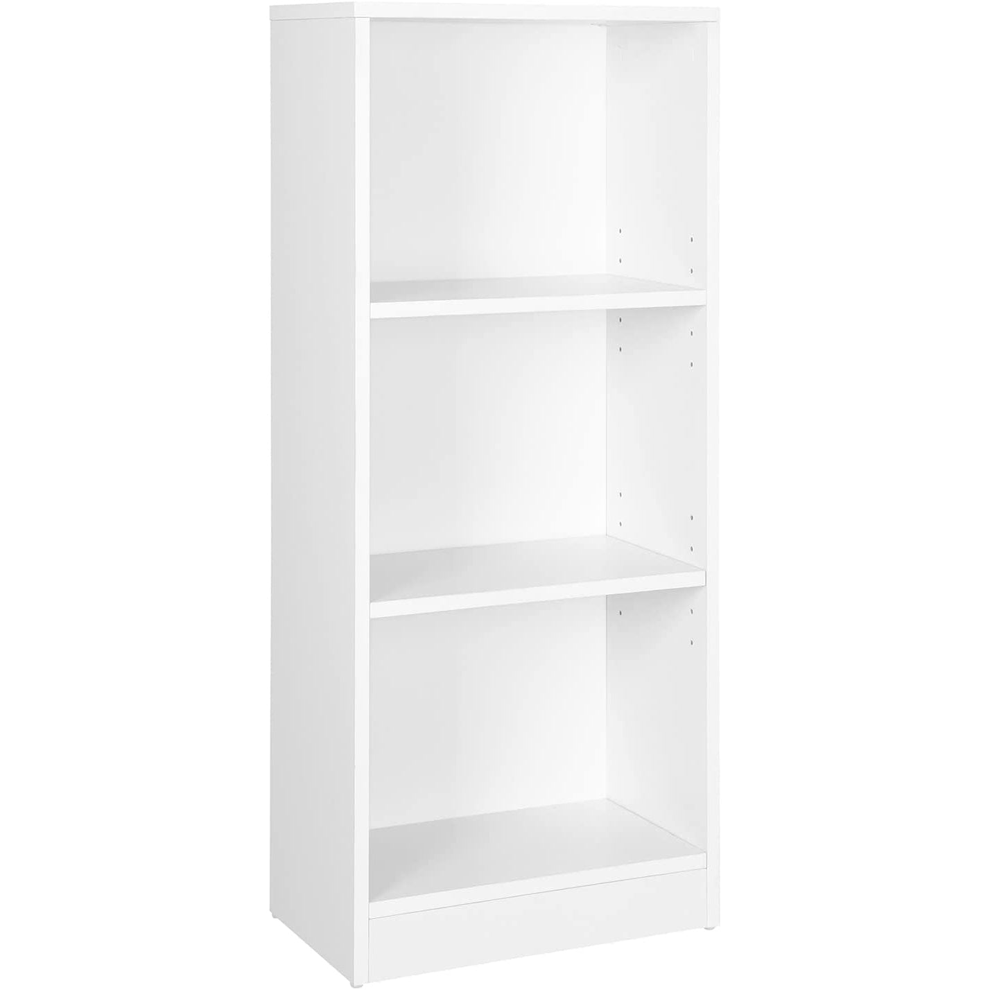 Polica za knjige na 3 razine s podesivim policama, 40 x 93 x 24 cm, bijela | VASAGLE-vitahome.hr