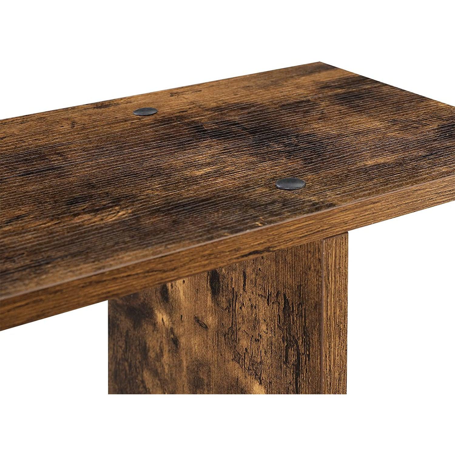 Polica za knjige na 4 razine 70 x 24 x 127 cm rustikalno smeđa | VASAGLE-vitahome.hr