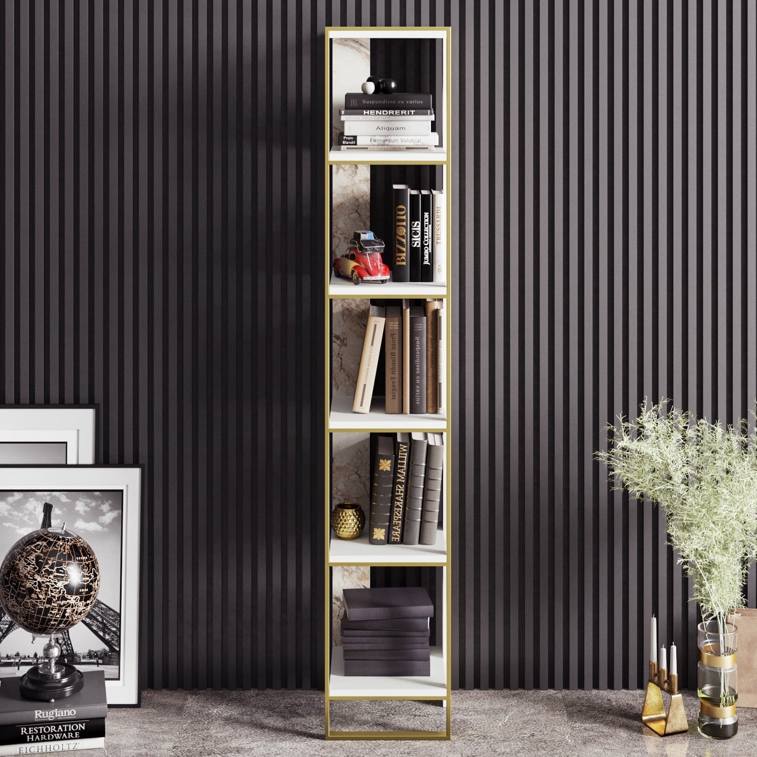 Polica za knjige Polka - White | AG-vitahome.hr