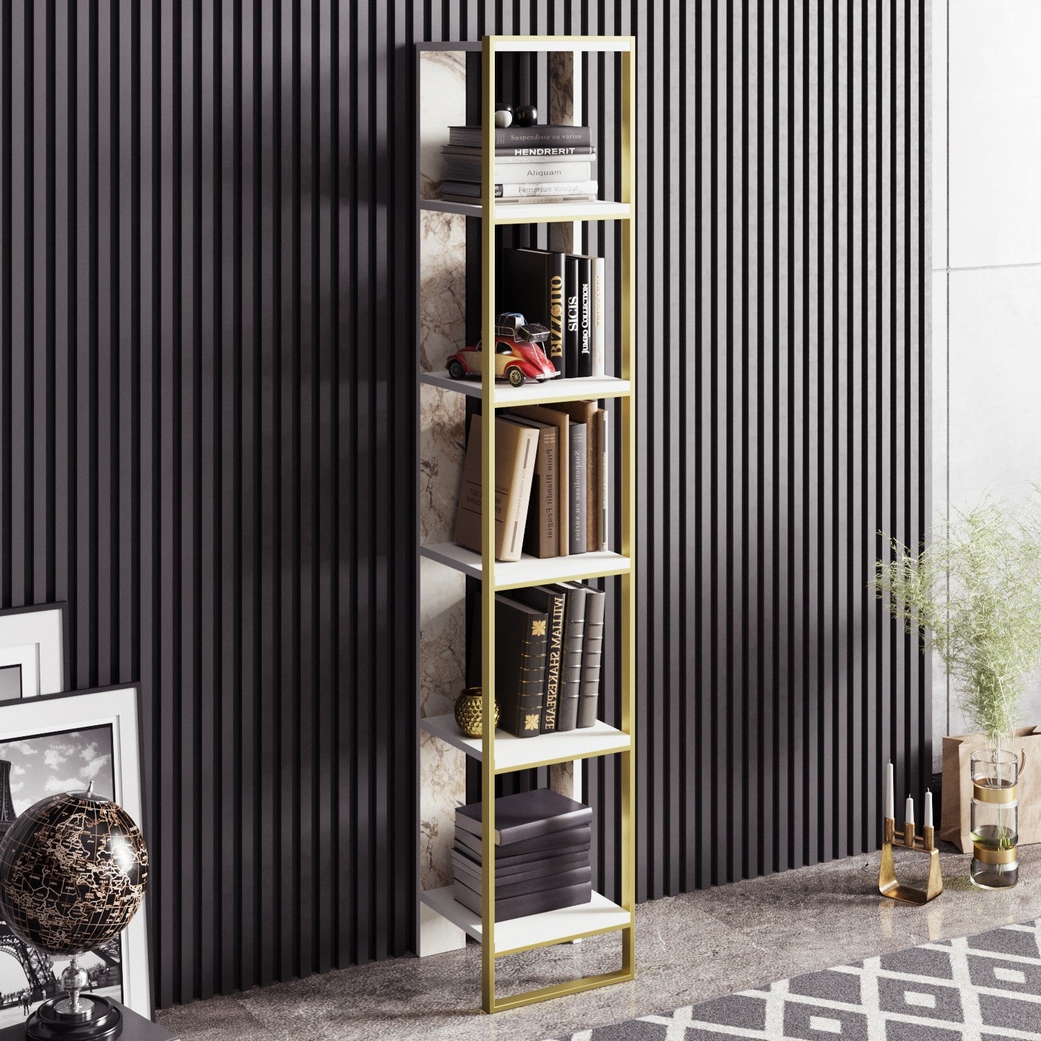 Polica za knjige Polka - White | AG-vitahome.hr