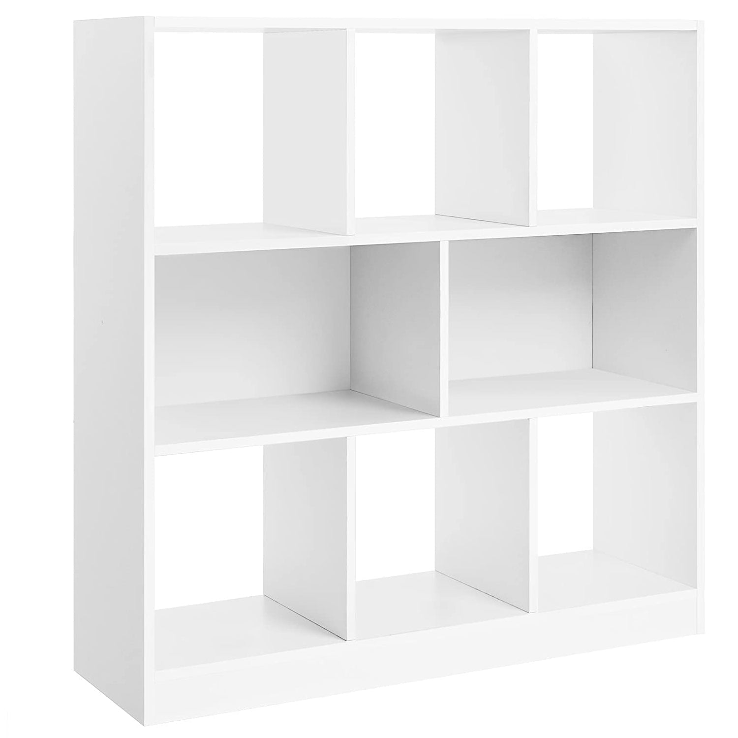 Polica za knjige, pregradna polica, 97,5 x 100 x 30 cm, bijela | Vasagle-vitahome.hr