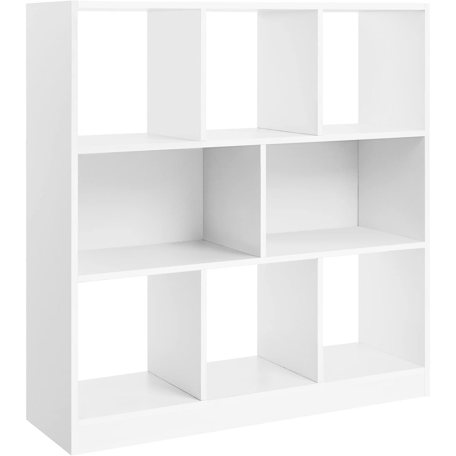 Polica za knjige, pregradna polica, 97,5 x 100 x 30 cm, bijela | Vasagle-vitahome.hr