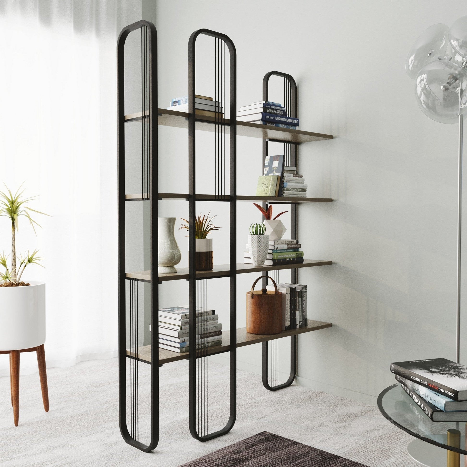 Polica za knjige Sierra - Black | AG-vitahome.hr