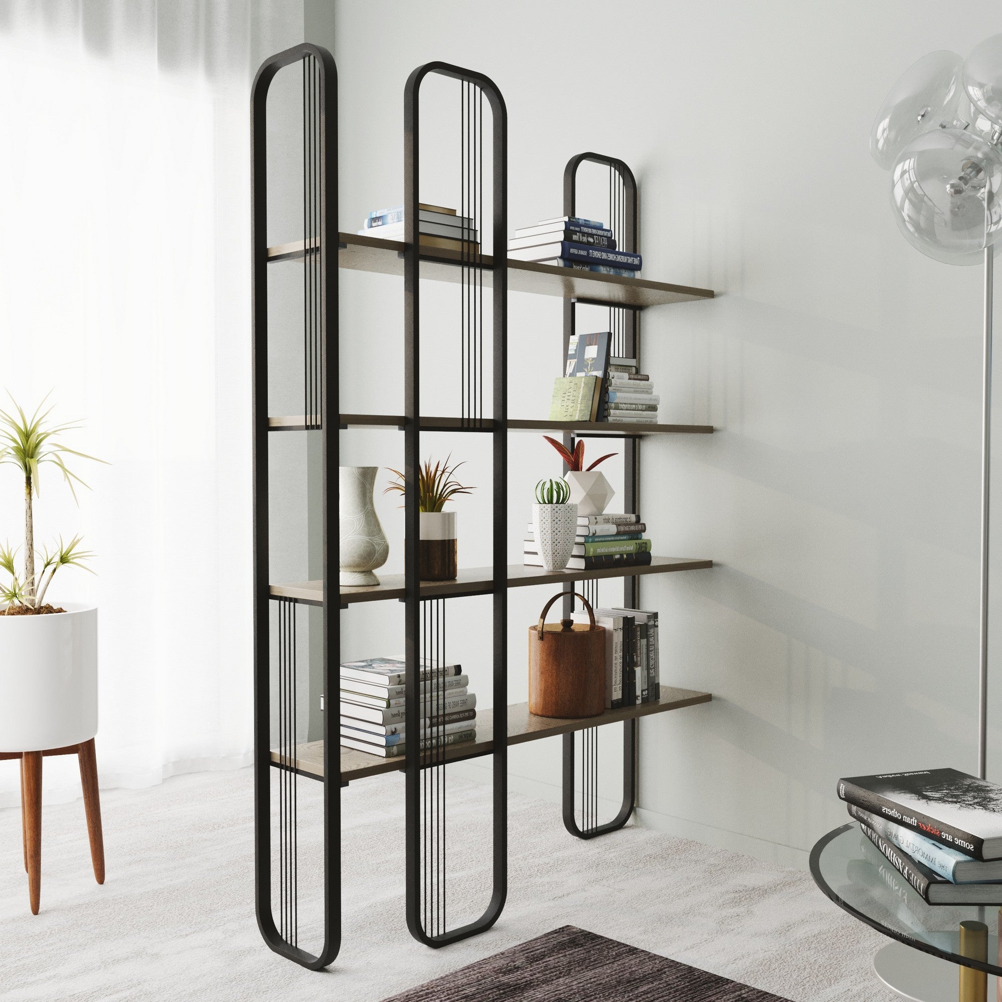 Polica za knjige Sierra - Black | AG-vitahome.hr