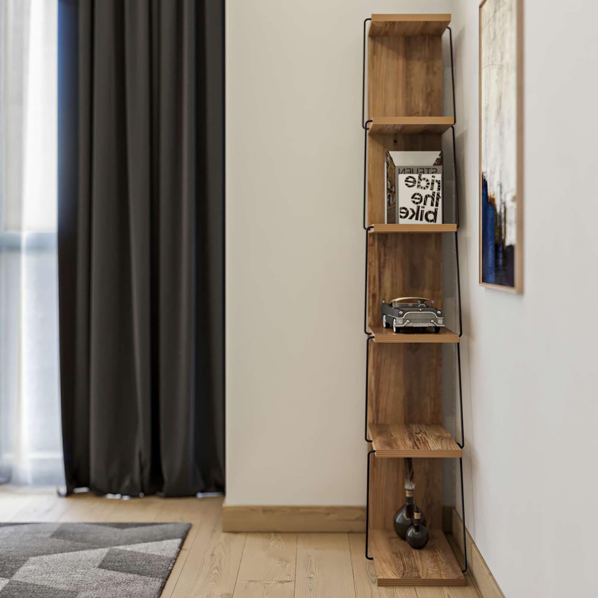 Polica za knjige Tlos - Pine | AG-vitahome.hr