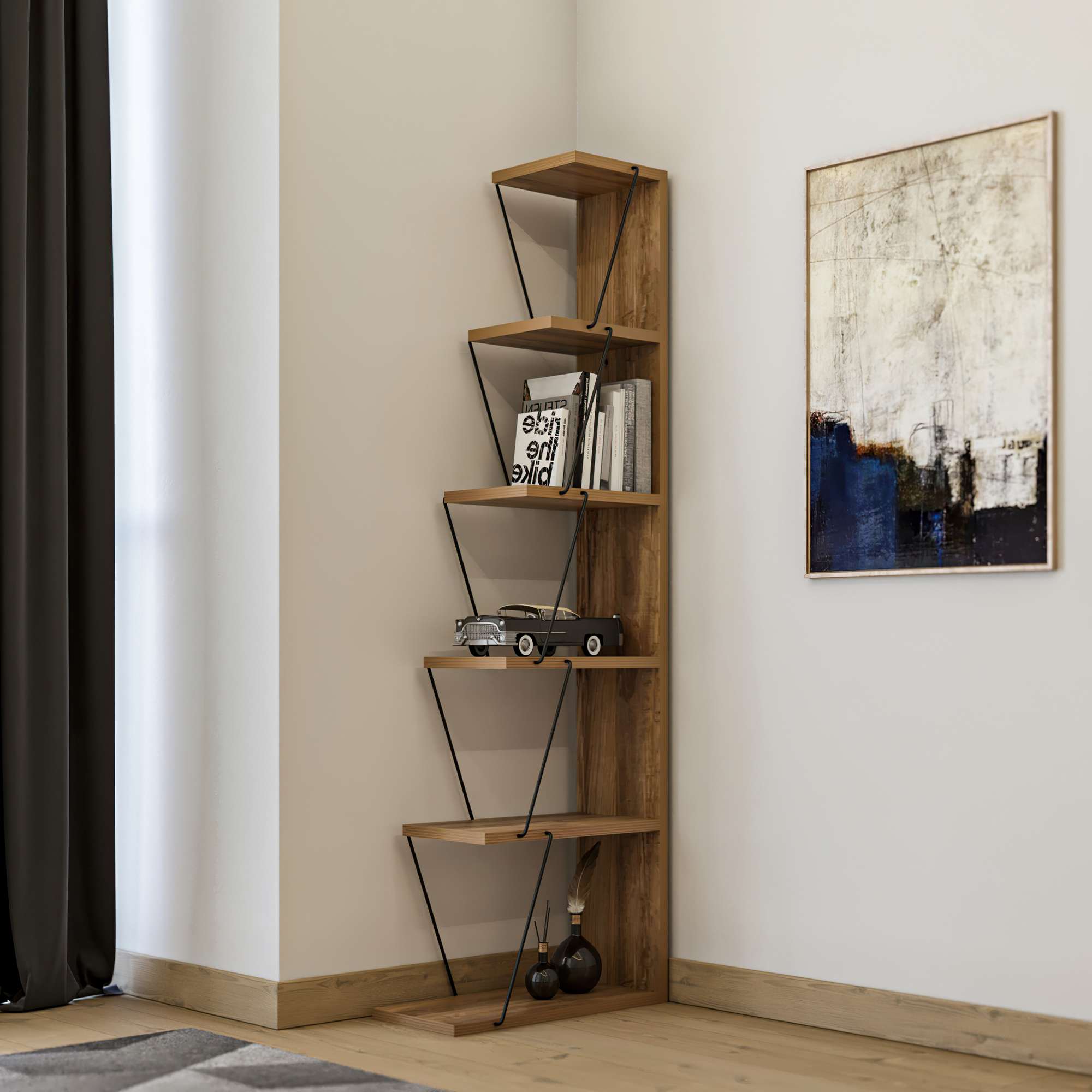 Polica za knjige Tlos - Pine | AG-vitahome.hr