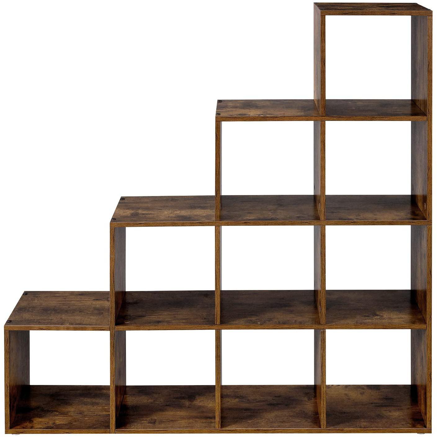 Police za knjige, 10 kocki za pohranu, 129,5 x 29 x 129,5 cm | Vasagle-vitahome.hr
