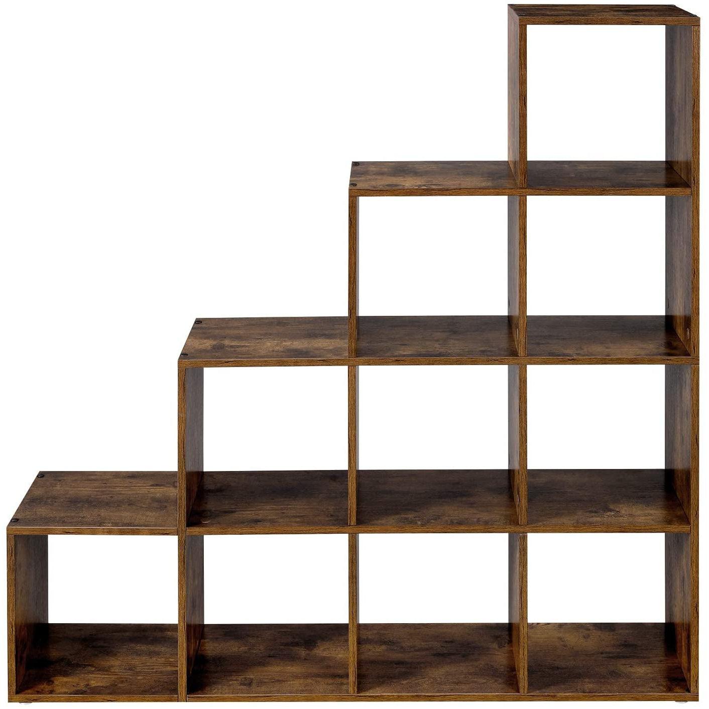 Police za knjige, 10 kocki za pohranu, 129,5 x 29 x 129,5 cm | Vasagle-vitahome.hr