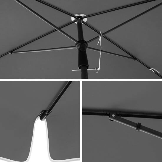 pravokutni balkonski suncobran 1,8 x 1,25 m, UPF 50+ zaštita | SONGMICS-vitahome.hr