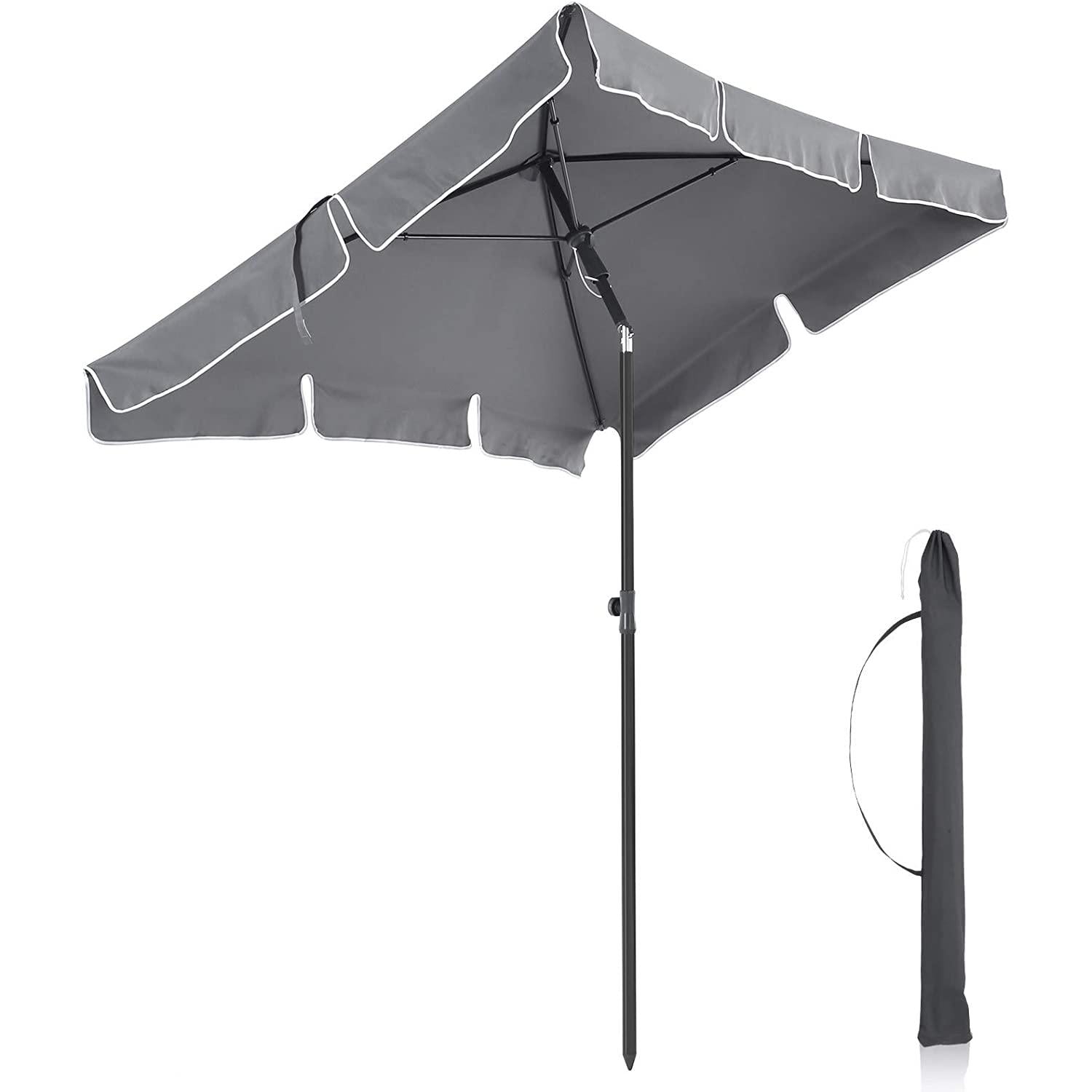 pravokutni balkonski suncobran 1,8 x 1,25 m, UPF 50+ zaštita | SONGMICS-vitahome.hr