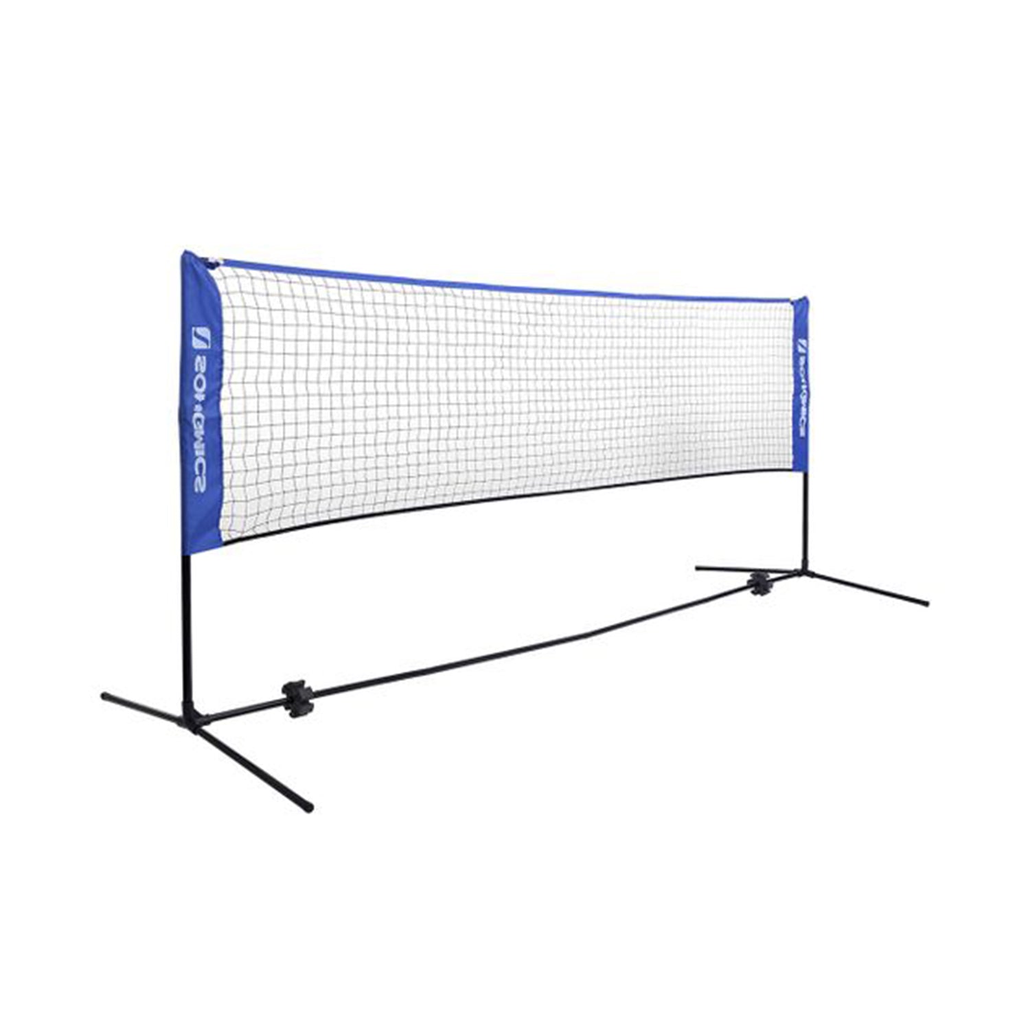 Prijenosna mreža za tenis/badminton sa postoljem podesive visine 5x1,55 m, plava | SONGMICS-vitahome.hr