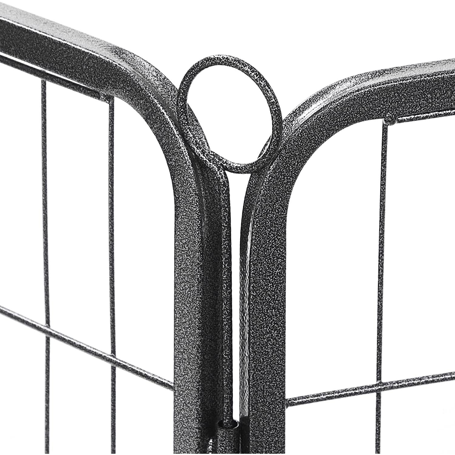 Prijenosna ograda za male pse, 122 x 80 x 70 cm, tamno siva | FEANDREA | FEANDREA-vitahome.hr