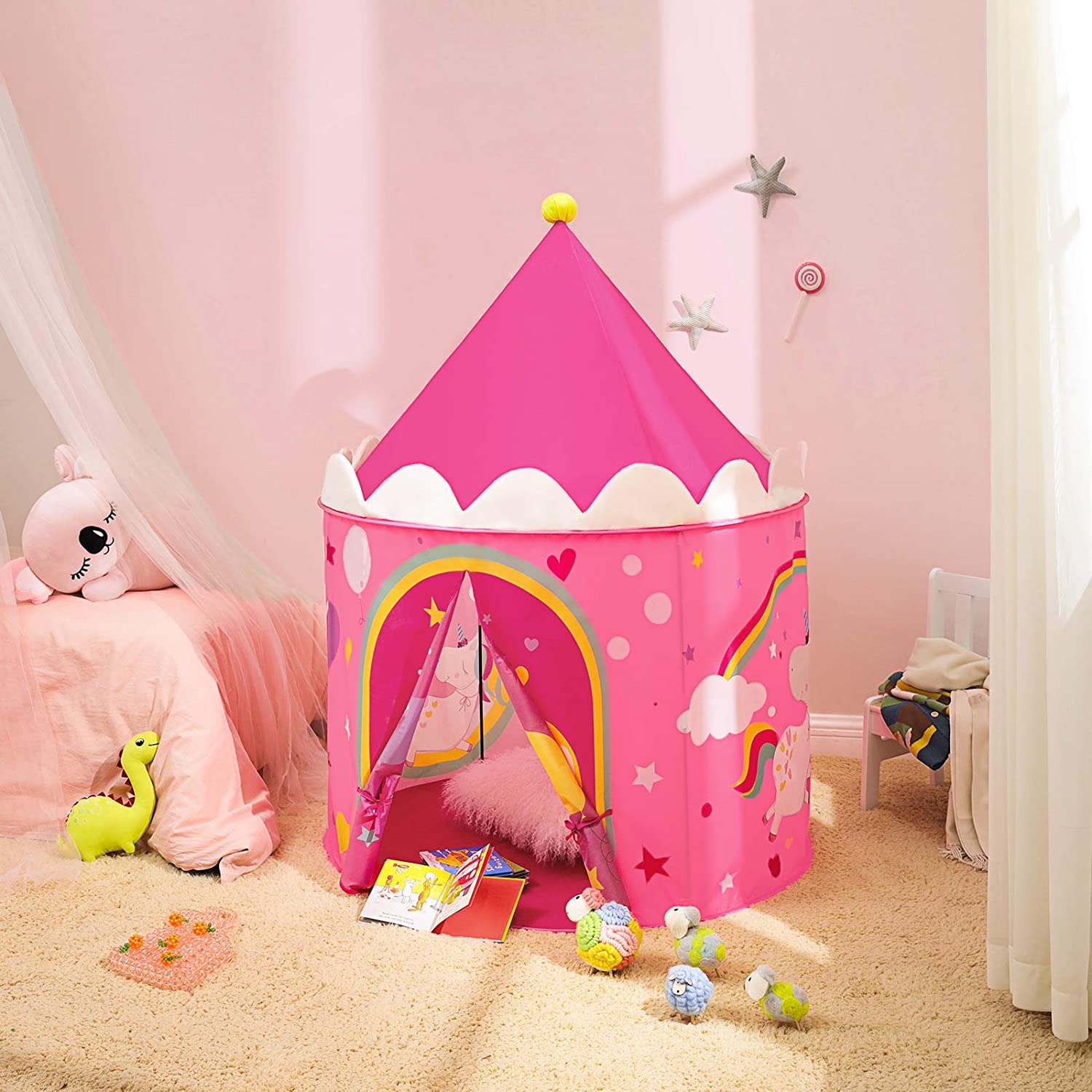Princess Castle šator za igru za malu djecu, poklon za djecu | SONGMICS-vitahome.hr