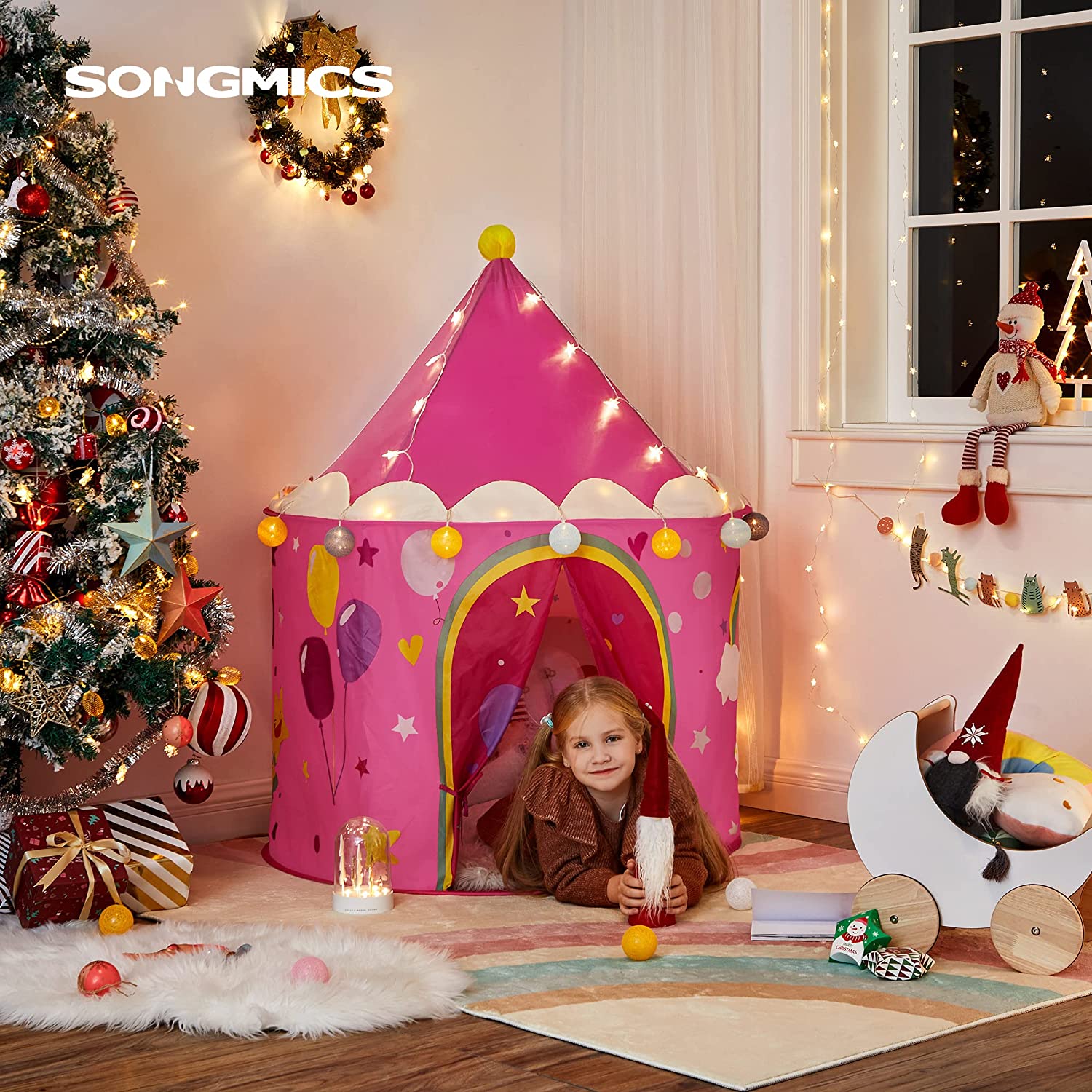 Princess Castle šator za igru za malu djecu, poklon za djecu | SONGMICS-vitahome.hr