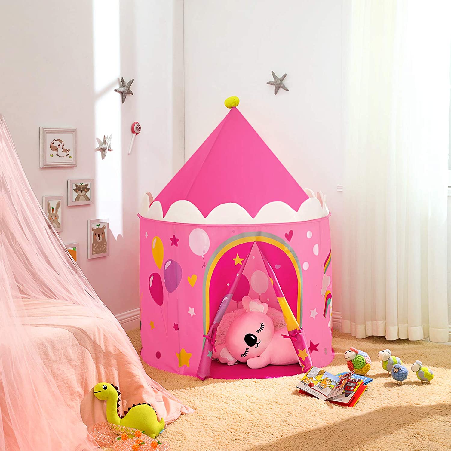 Princess Castle šator za igru za malu djecu, poklon za djecu | SONGMICS-vitahome.hr