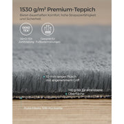 Protuklizni tepih 160 x 230 cm, mekan i moderan tepih za svaku prostoriju, sivi | SONGMICS-vitahome.hr