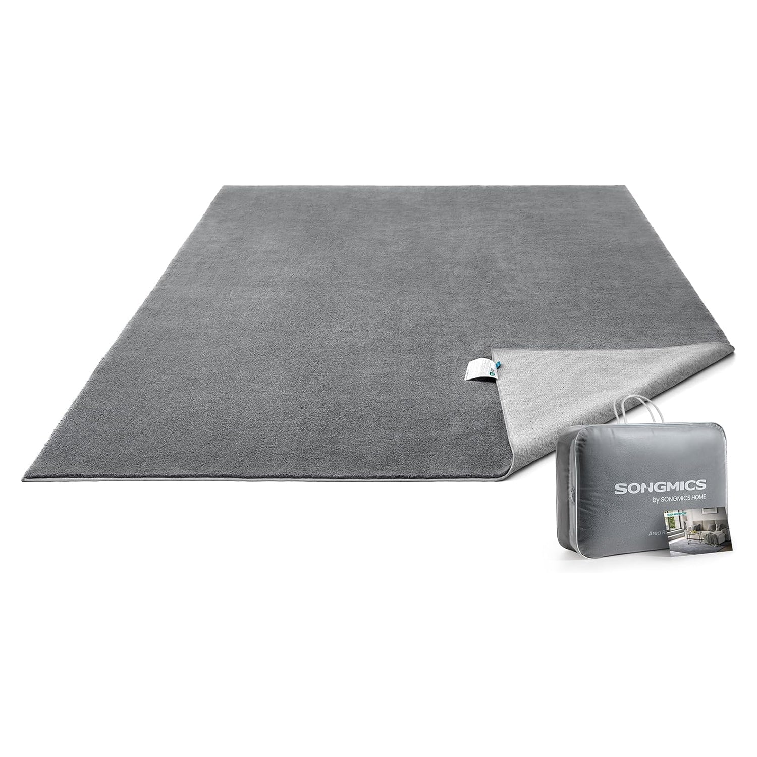 Protuklizni tepih 200 x 290 cm, mekan i moderan tepih za svaku prostoriju, sivi | SONGMICS-vitahome.hr