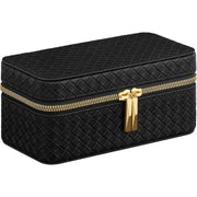Putna kutija za satove s 3 pretinca, 10 x 20 x 9 cm, crna i siva | SONGMICS-vitahome.hr