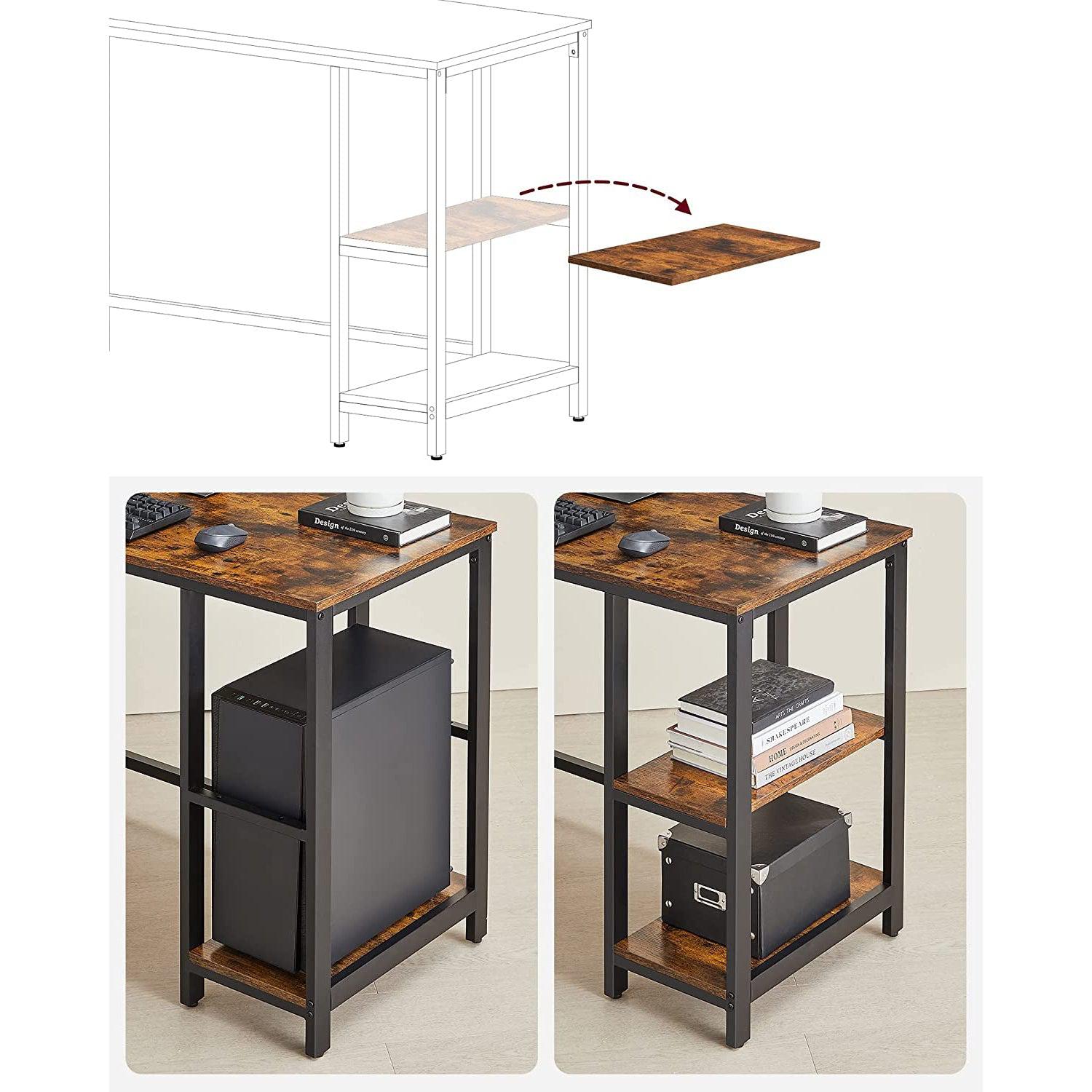 Računalni stol u obliku slova L, kutni stol 138 x 138 x 76 | Vasagle-vitahome.hr