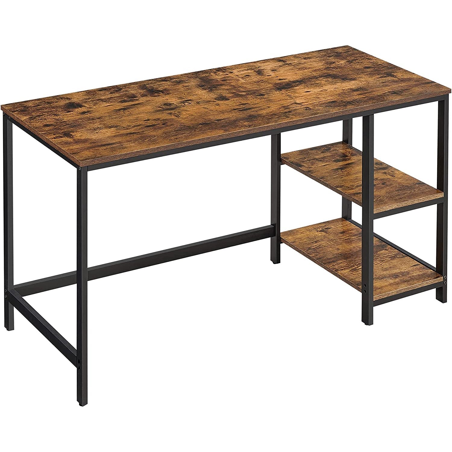 Računalni stol, Uredski stol s 2 police s desne ili lijeve strane 40 x 75 x 60 cm | Vasagle-vitahome.hr