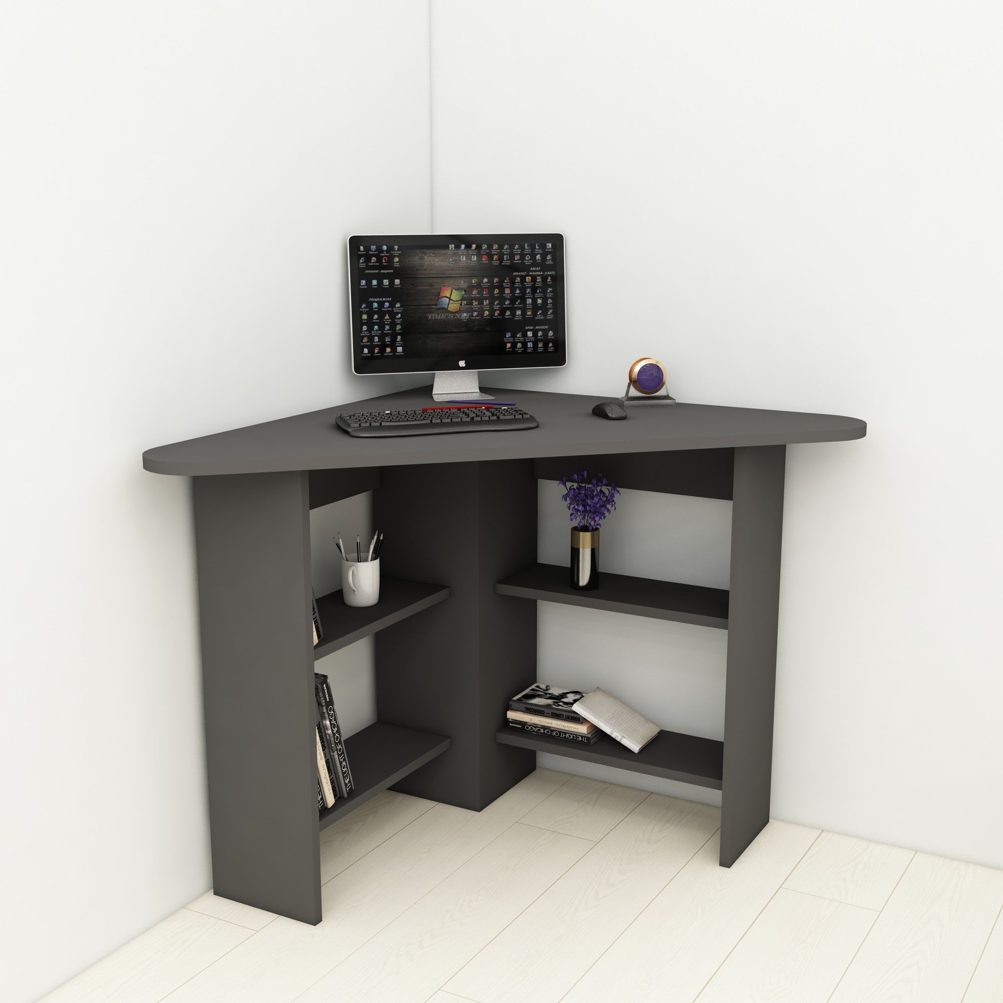 Radni stol Corner - Anthracite | AG-vitahome.hr