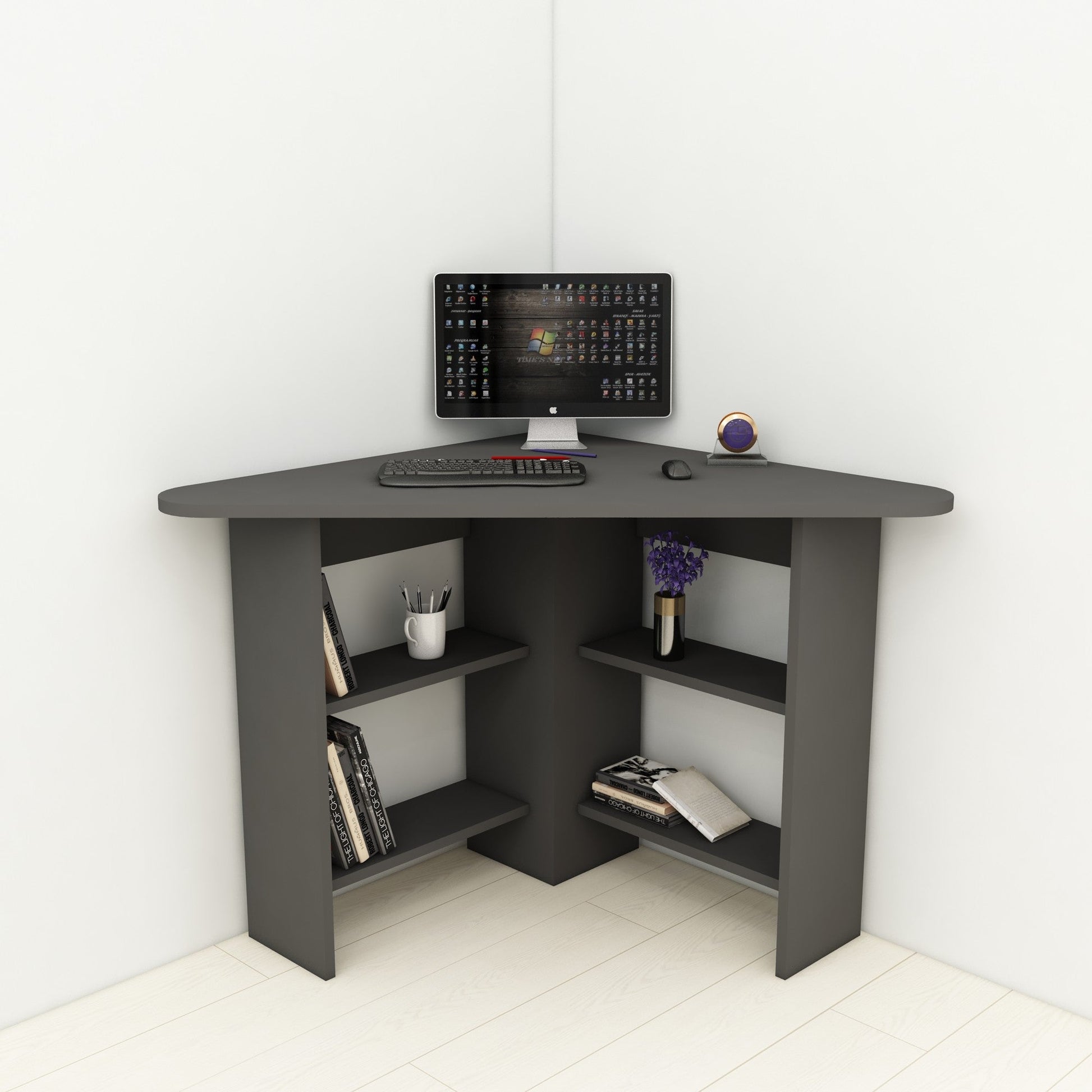 Radni stol Corner - Anthracite | AG-vitahome.hr