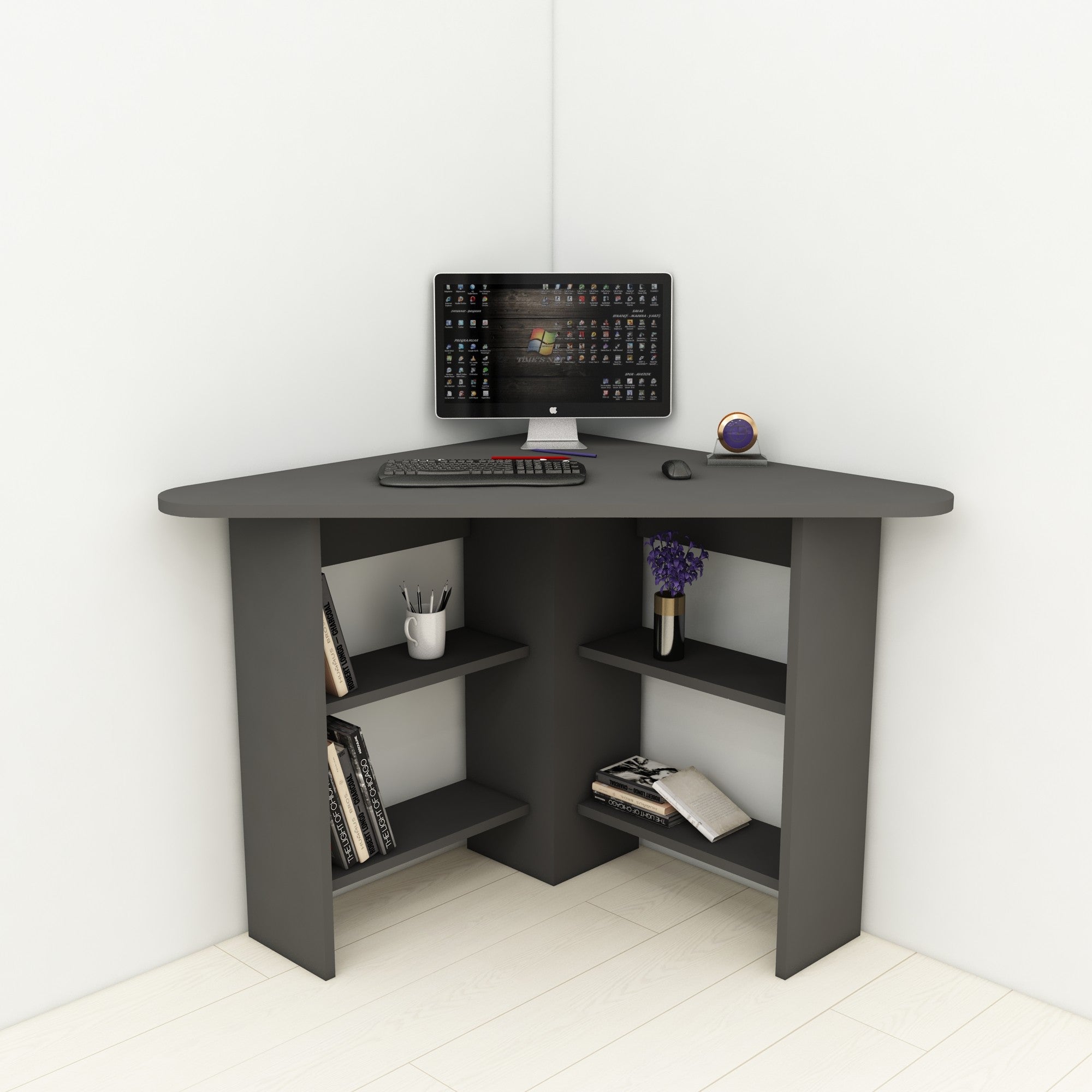 Radni stol Corner - Anthracite | AG-vitahome.hr