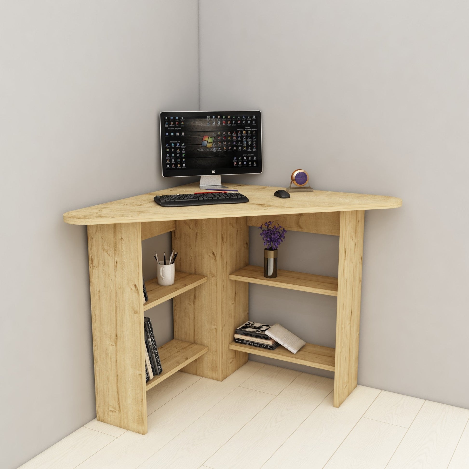 Radni stol Corner - Sapphire Oak | AG-vitahome.hr