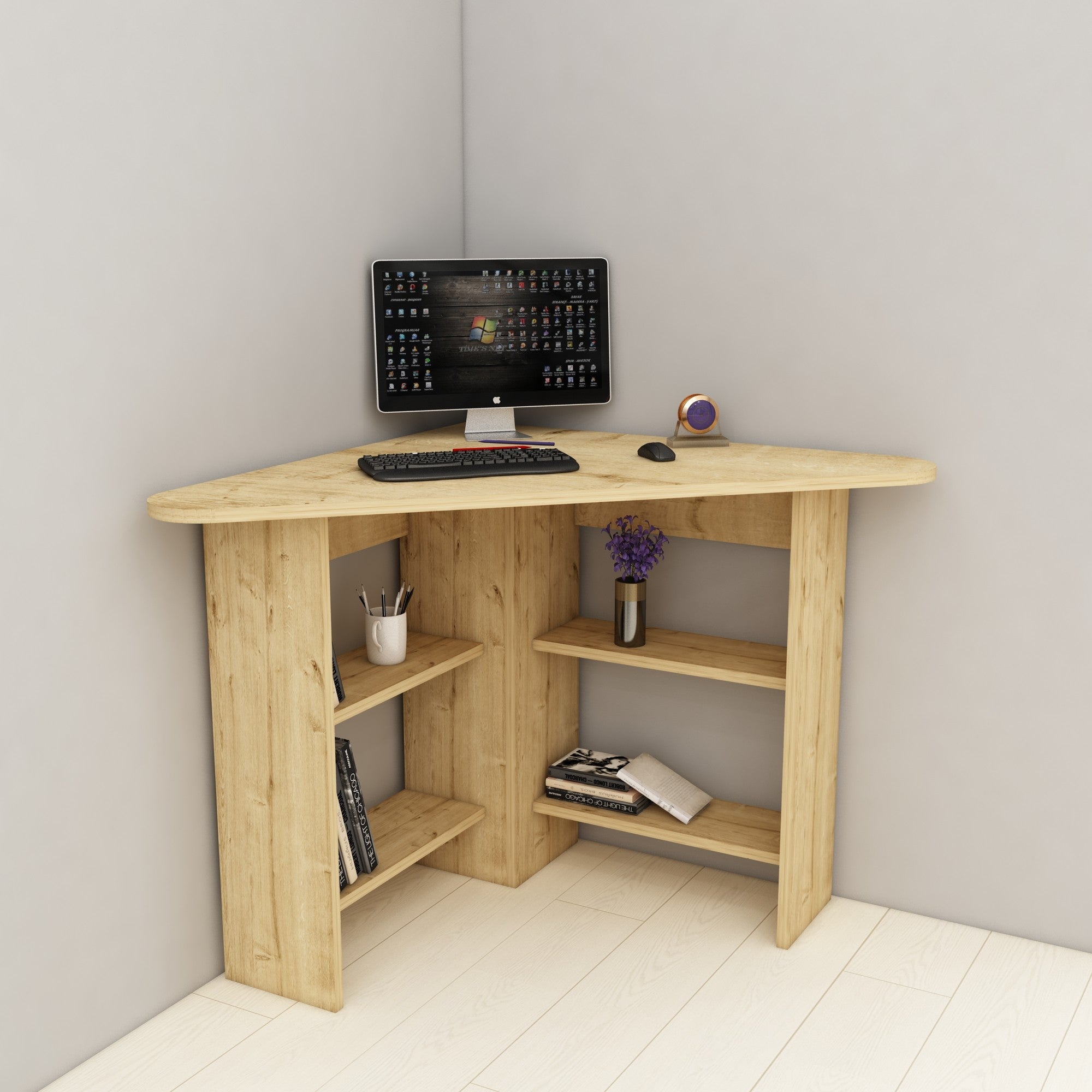 Radni stol Corner - Sapphire Oak | AG-vitahome.hr