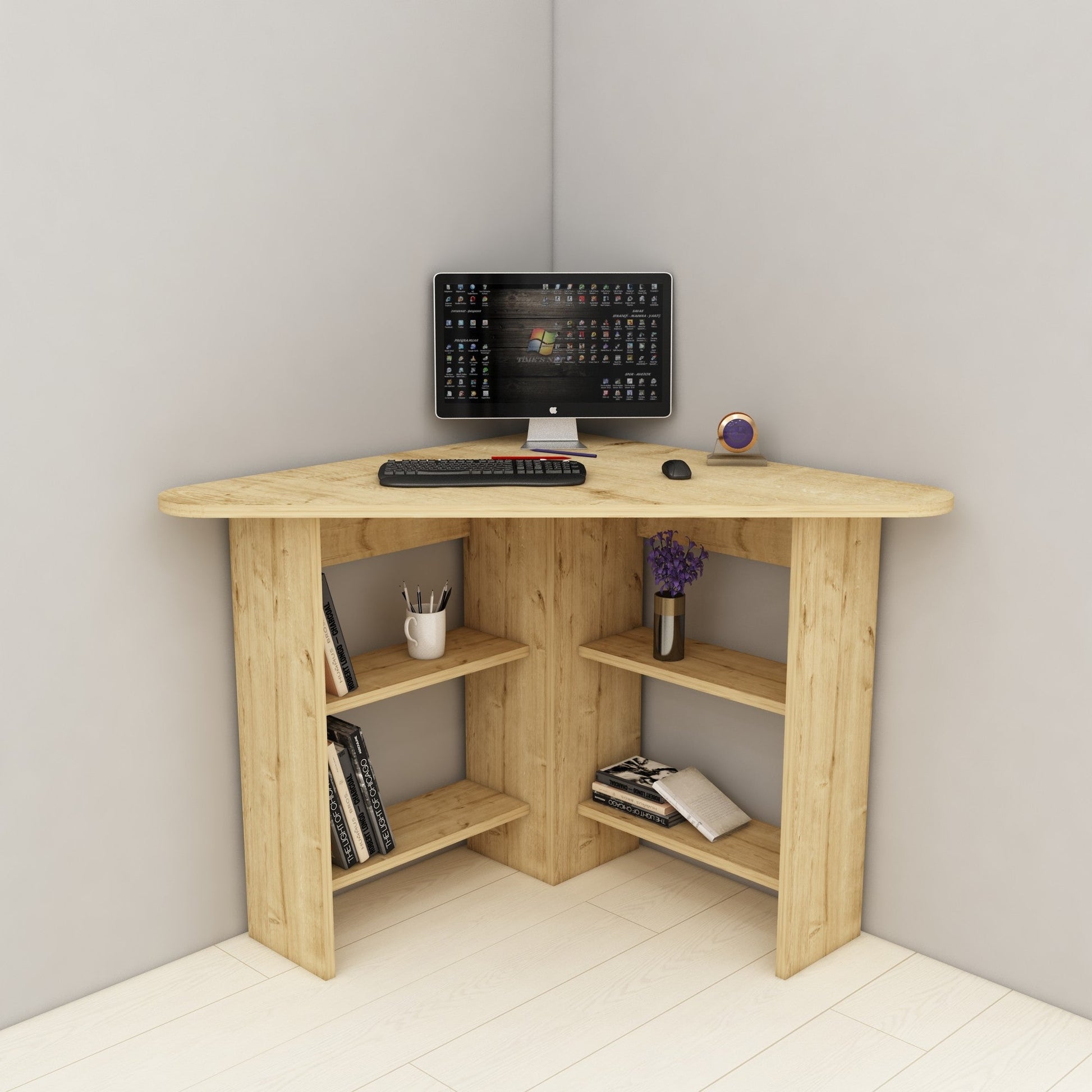 Radni stol Corner - Sapphire Oak | AG-vitahome.hr