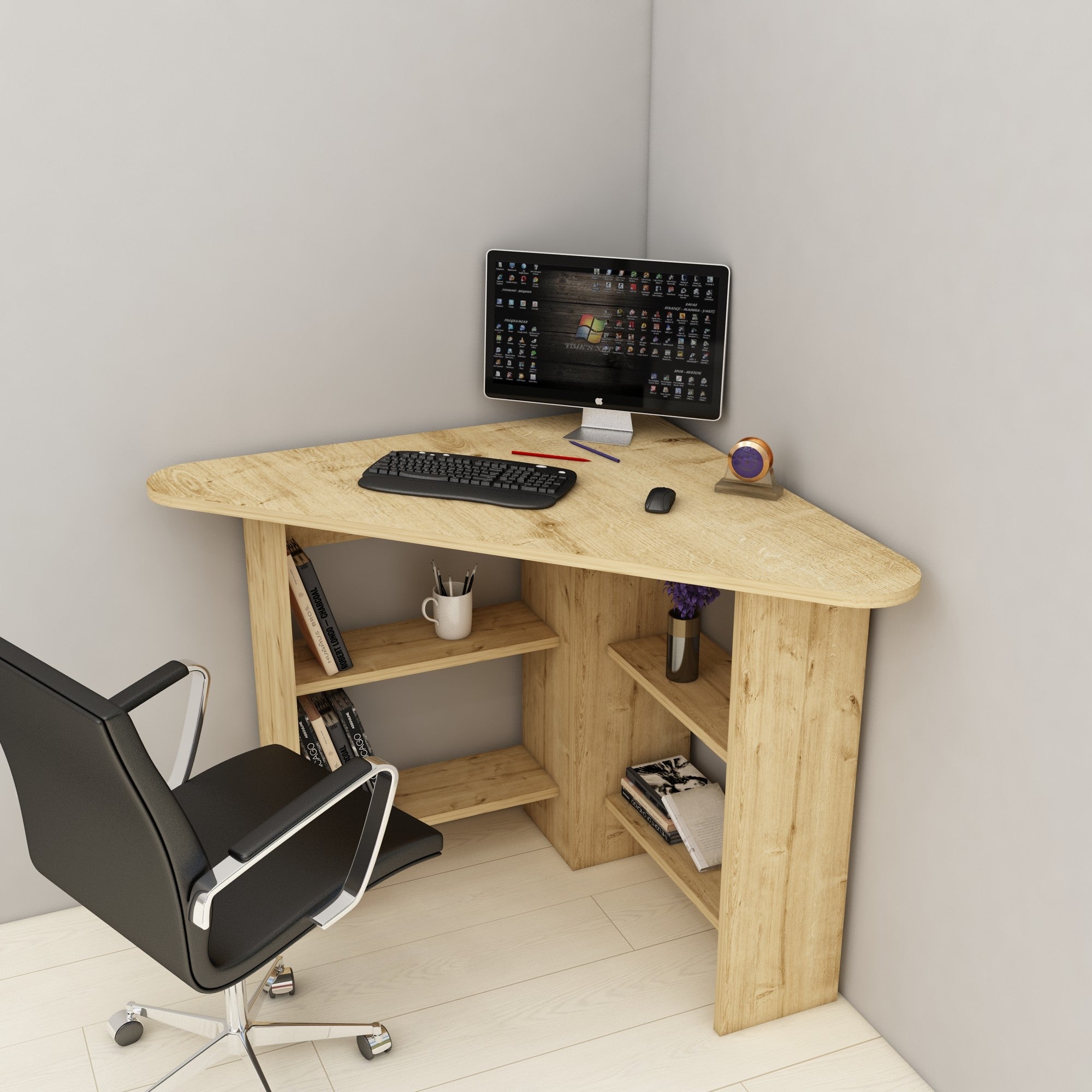 Radni stol Corner - Sapphire Oak | AG-vitahome.hr