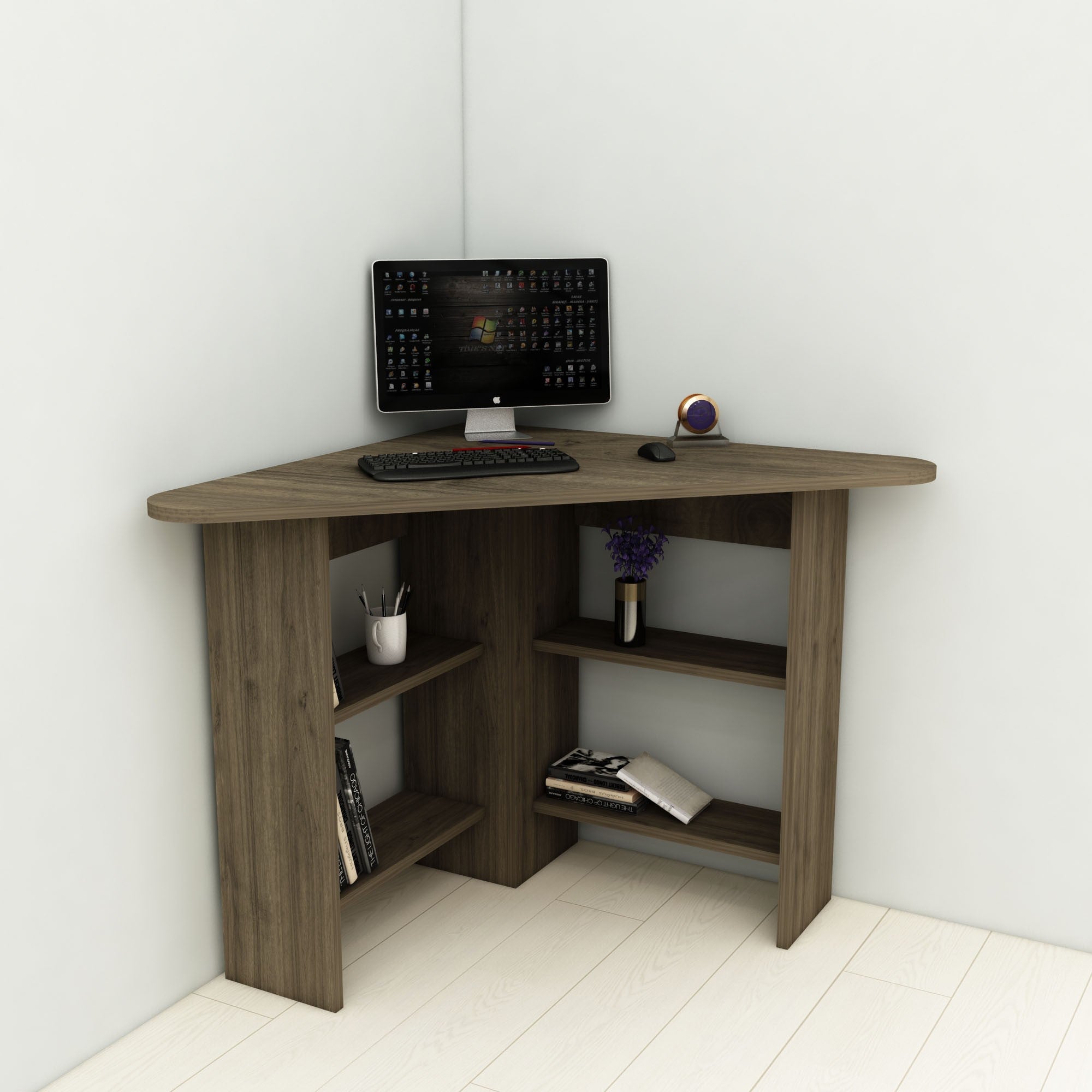 Radni stol Corner - Walnut | AG-vitahome.hr