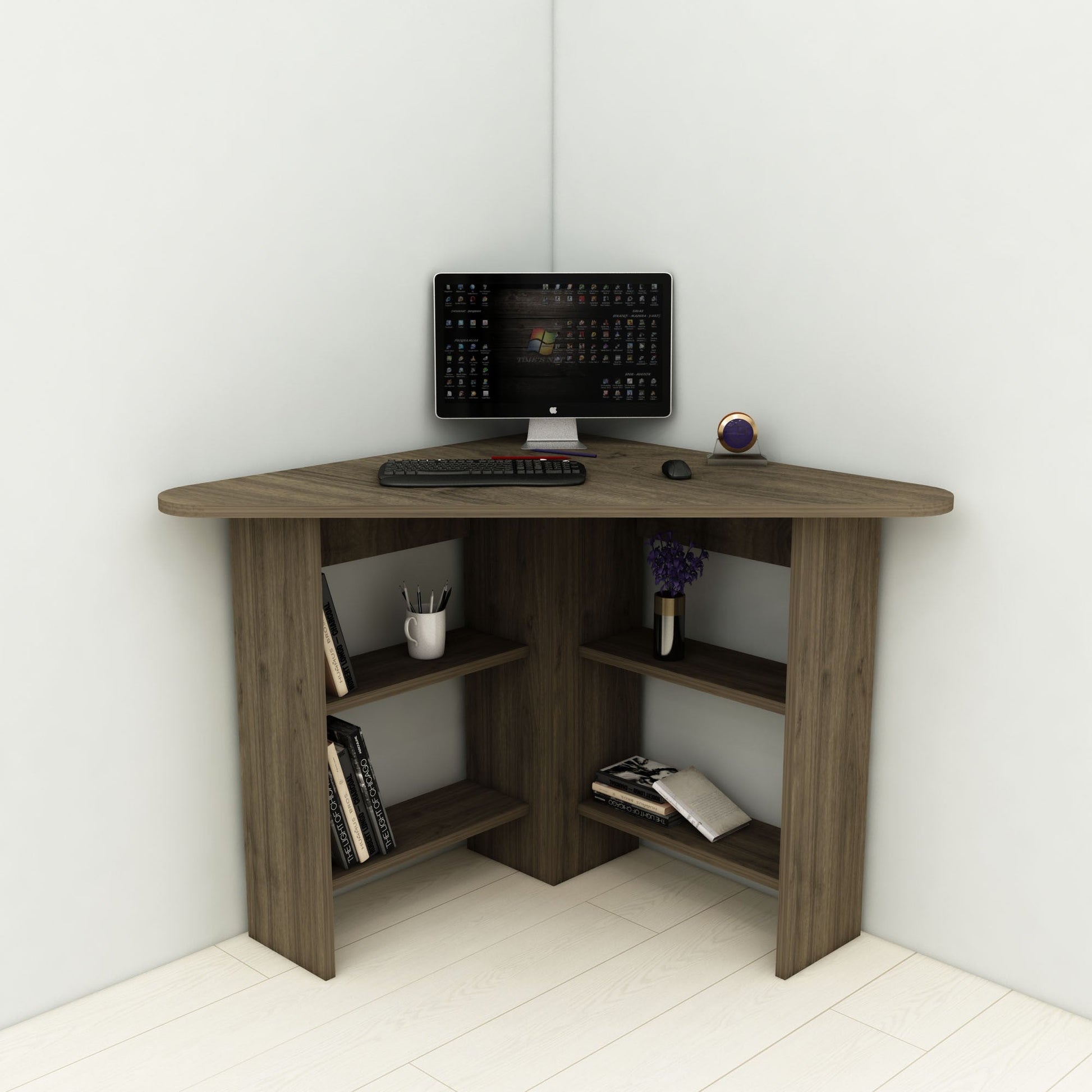 Radni stol Corner - Walnut | AG-vitahome.hr