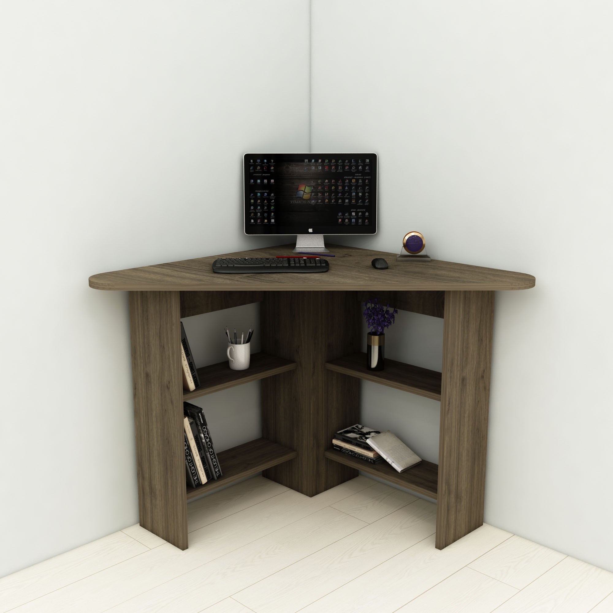Radni stol Corner - Walnut | AG-vitahome.hr